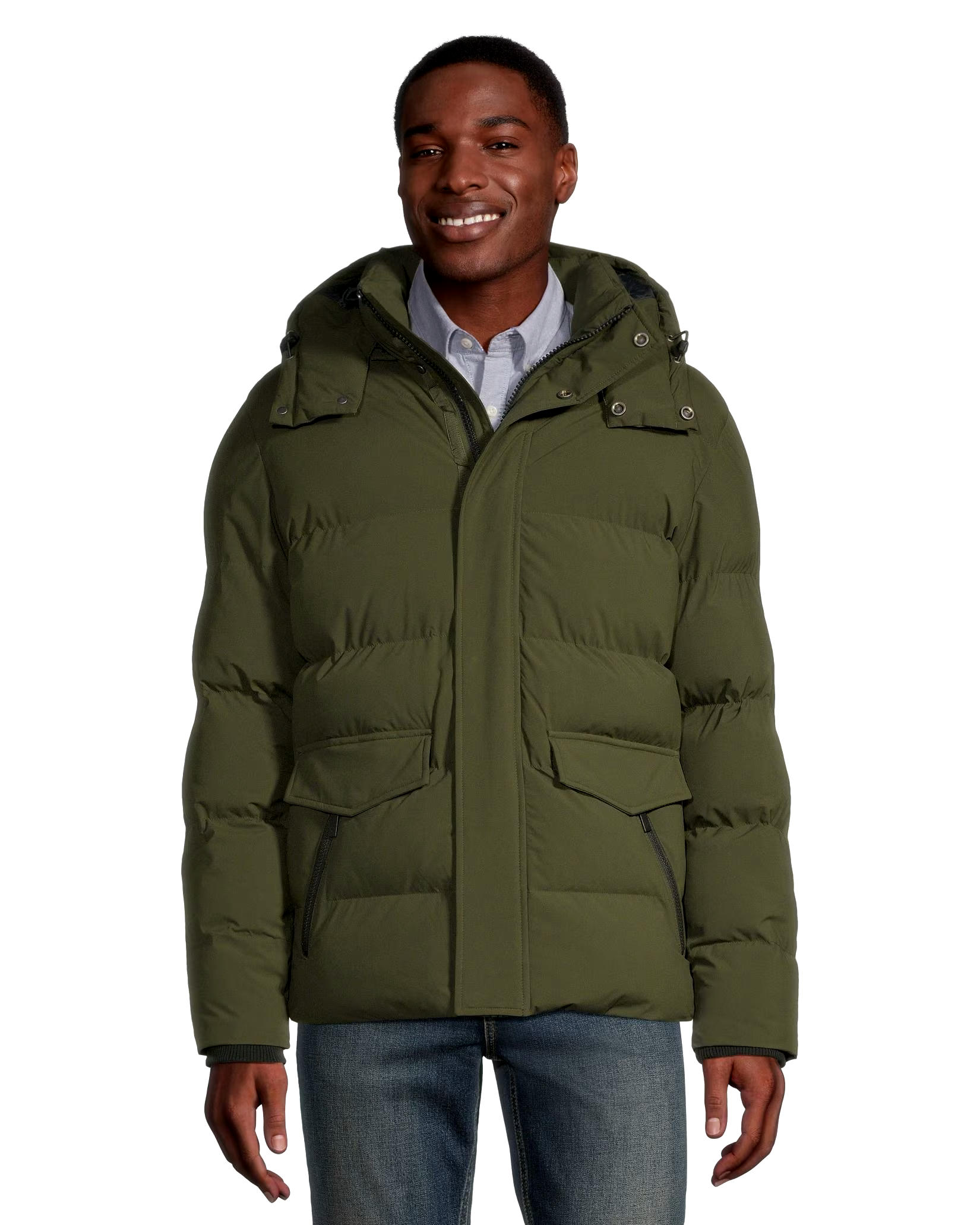 Denver Hayes Men's Hyper-Dri HD1 Water Repellent Insulated Puffy Parka Jacket