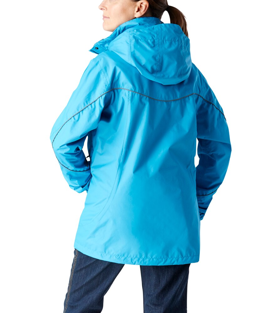 Viking Women's Creekside Reflective Piping Rain Jacket with Detachable Hood