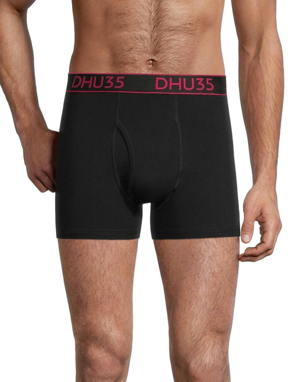 Denver Hayes Men's 3 Pack Fashion Cotton Stretch Elastic Trunk Briefs Underwear