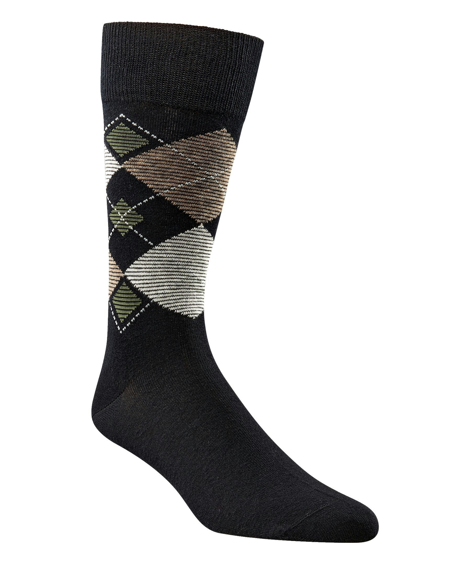 Denver Hayes Men's Novelty Pattern Casual Crew Socks