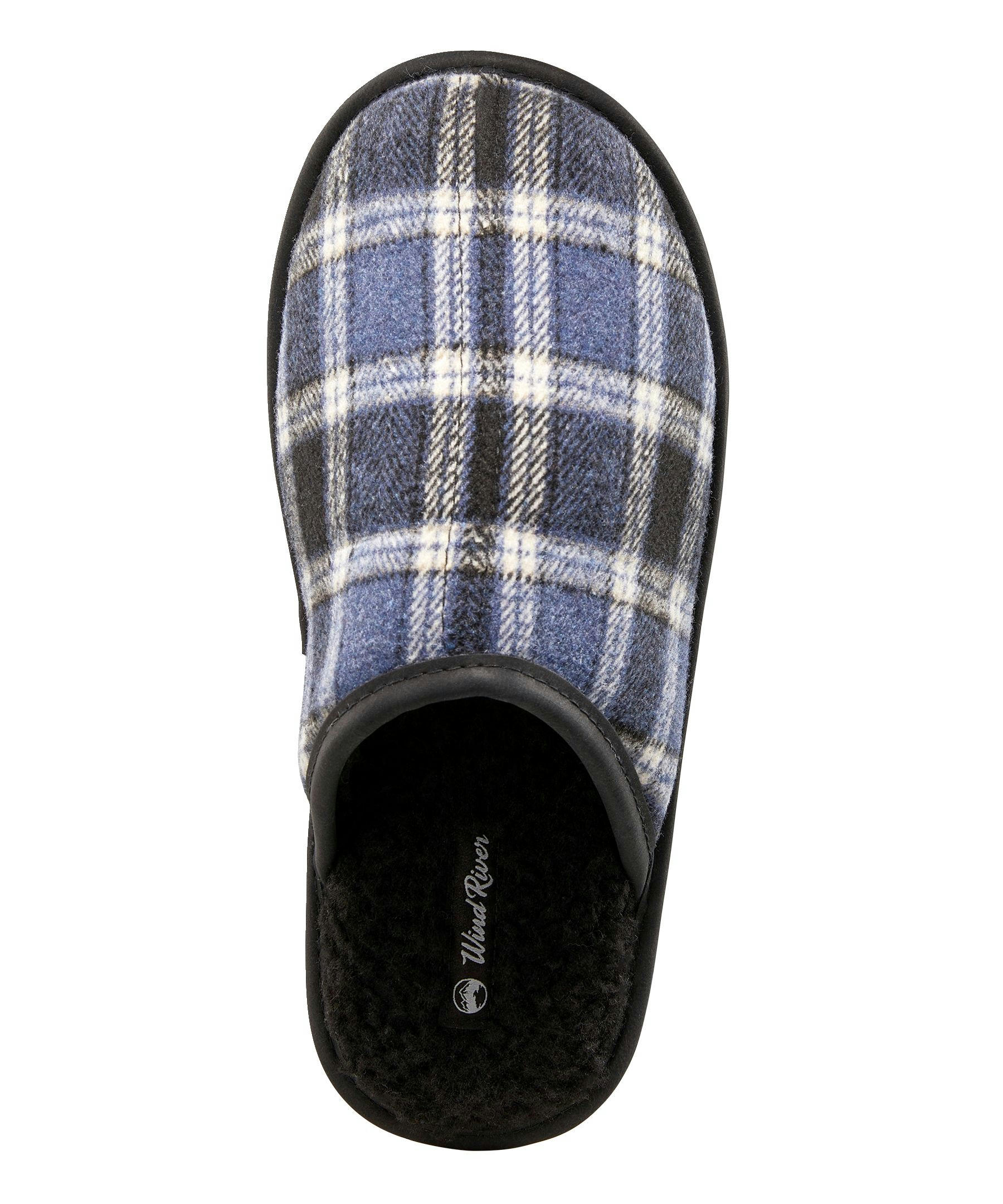 WindRiver Men's Plaid Scuff Slippers