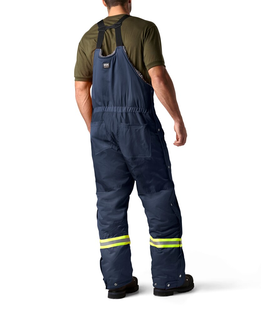 Helly Hansen Workwear Men's Thompson Insulated Bib Overalls with Reflective Tape - Navy