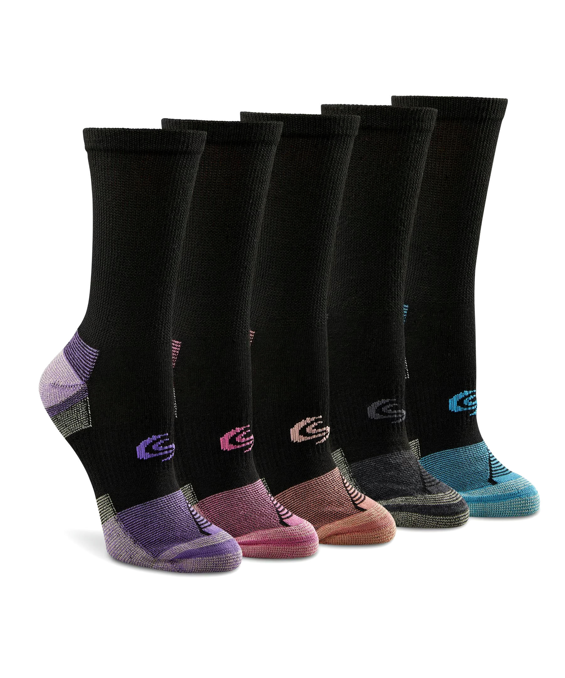 Copper Sole Women's 5 Pack Extreme Atheltic Crew Sock