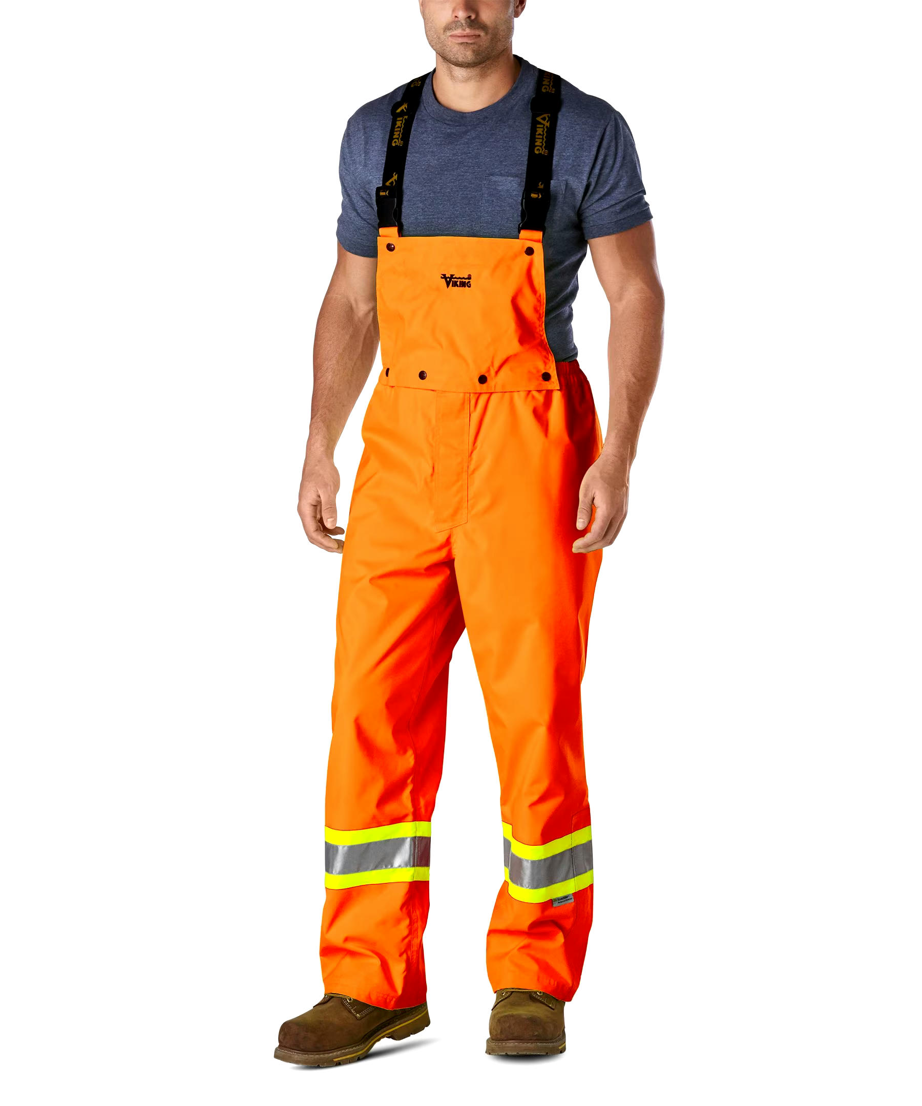 Viking Men's Professional Journeyman 300D Waterproof Safety Detachable Bib Pants