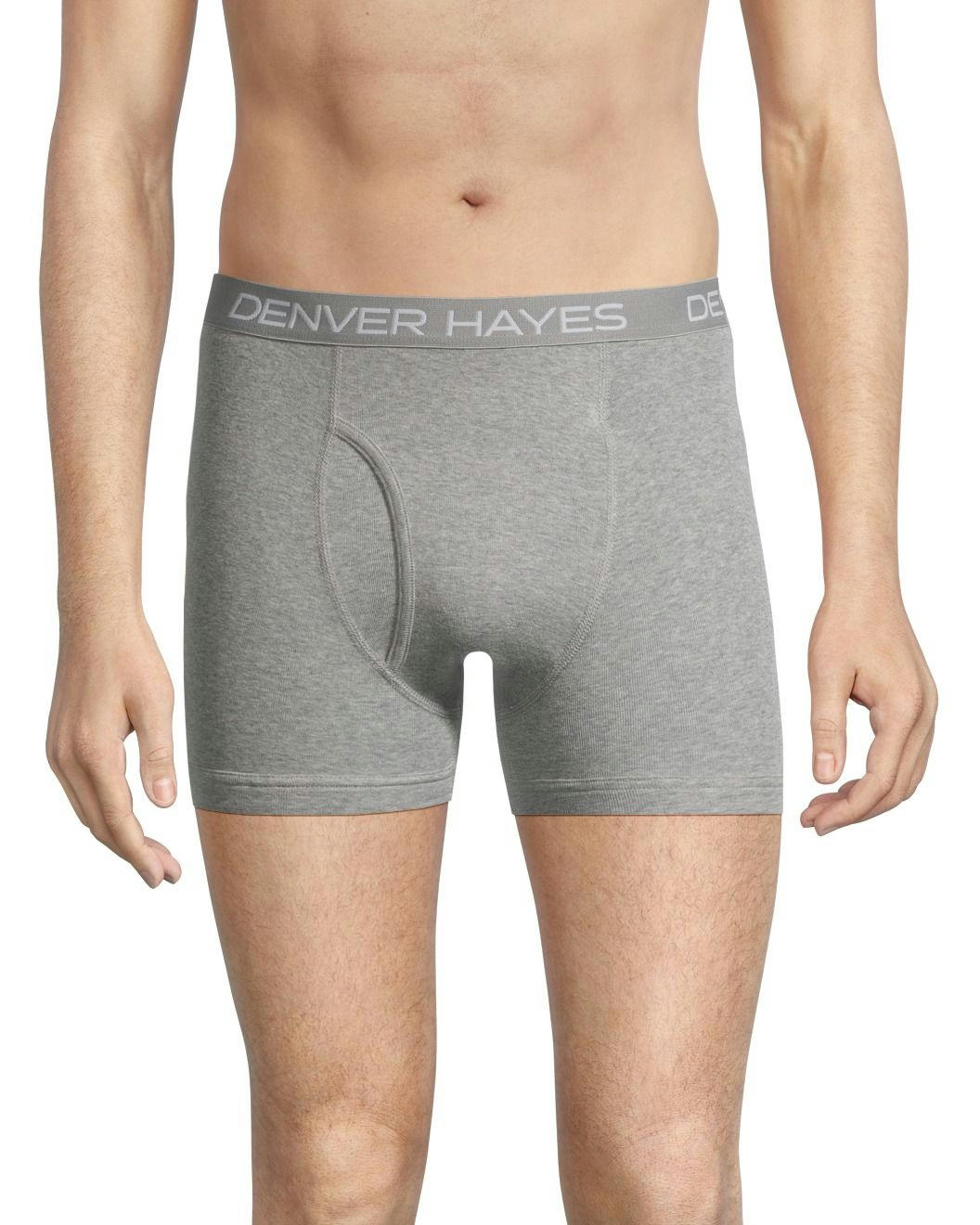 Denver Hayes Men's 3 Pack Solid Boxer Briefs