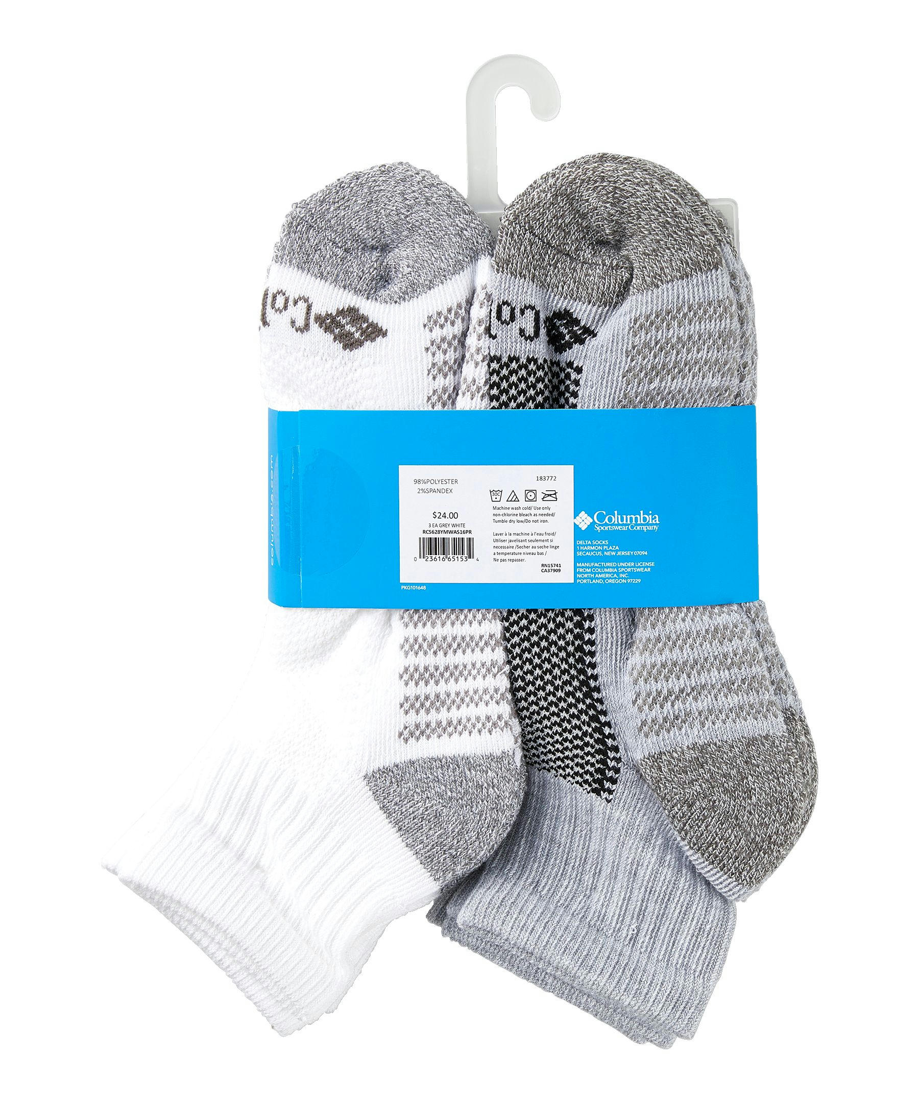 Columbia Kids' Unisex 6 Pack Quarter Socks