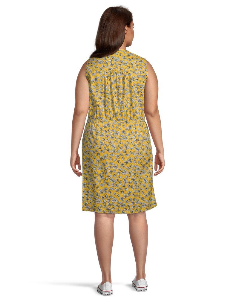 Women's Print Sleeveless V-Neck Dress