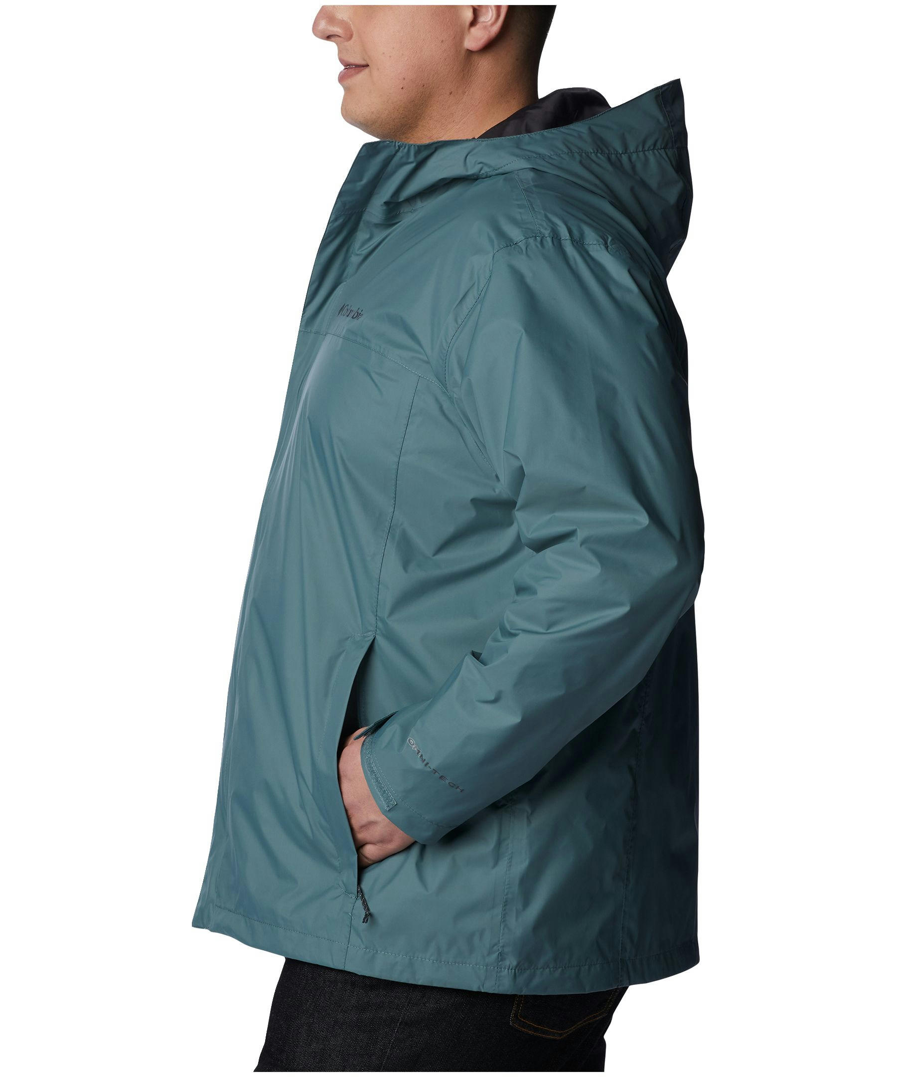 Columbia Men's Watertight II Hooded Rain Jacket, Waterproof, Breathable, Packable, Hiking