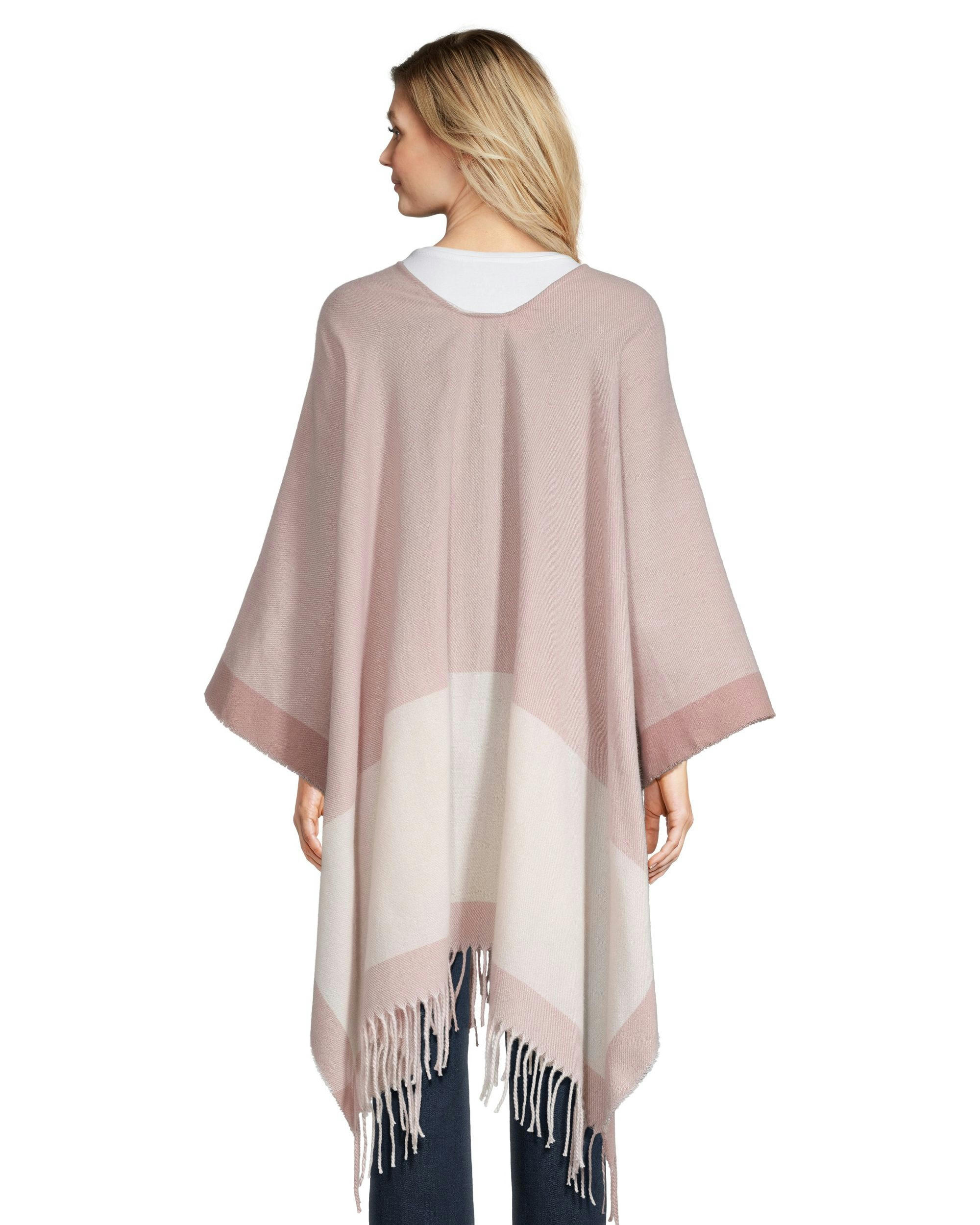 Denver Hayes Women's Colourblock Fringe Ruana