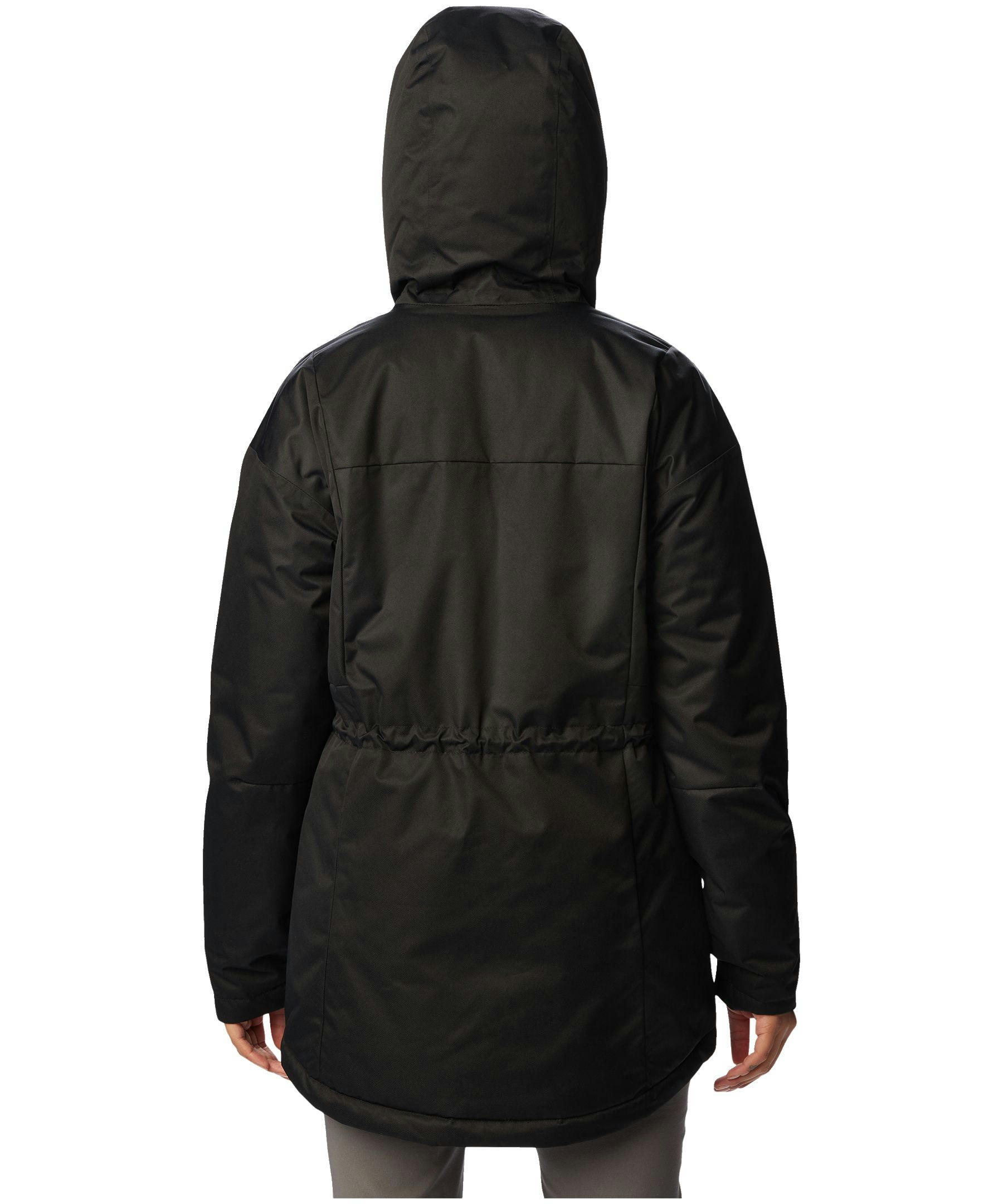 Columbia Women's Hikebound Long Omni-Heat Hooded Insulated Waterproof Rain Jacket