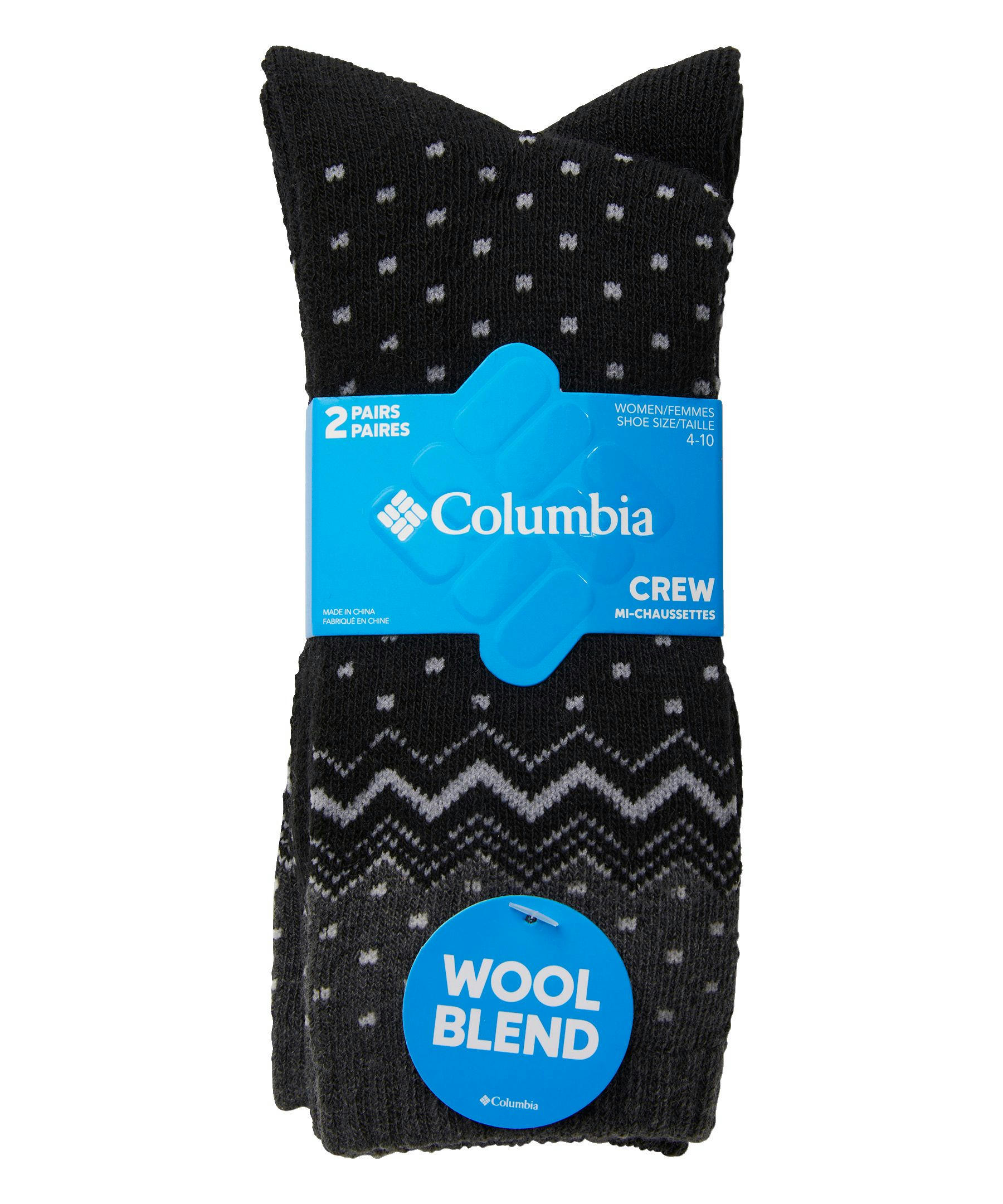 Columbia Women's 2 Pack Wool Blend Crew Socks