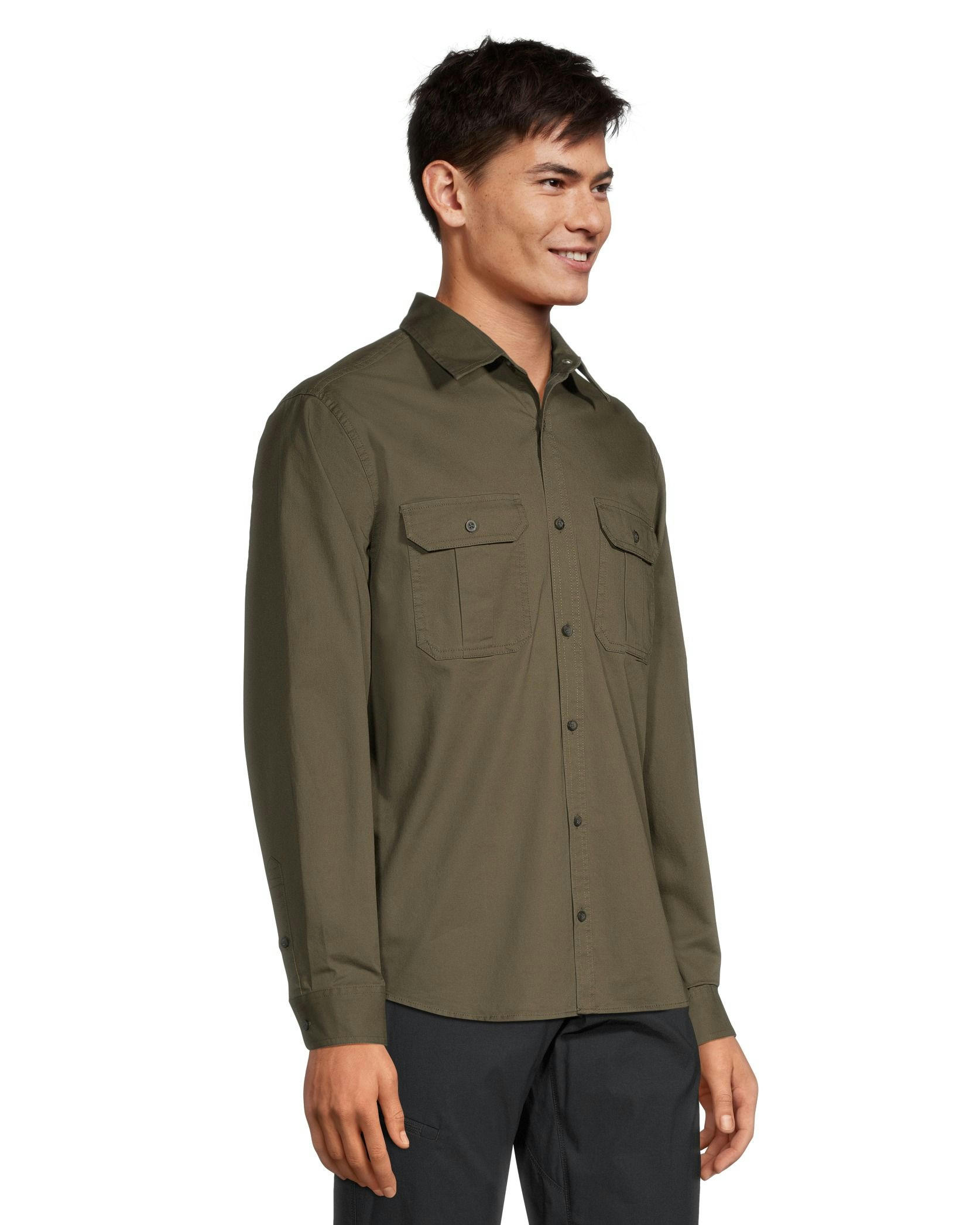 WindRiver Men's Long Sleeve Classic Fit Utility Shirt