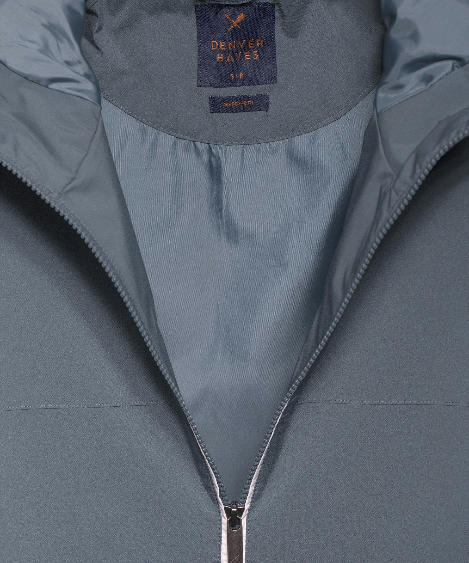 Denver Hayes Men's Water Repellent Hyper-Dri 1 Carlton Attached Hood Jacket