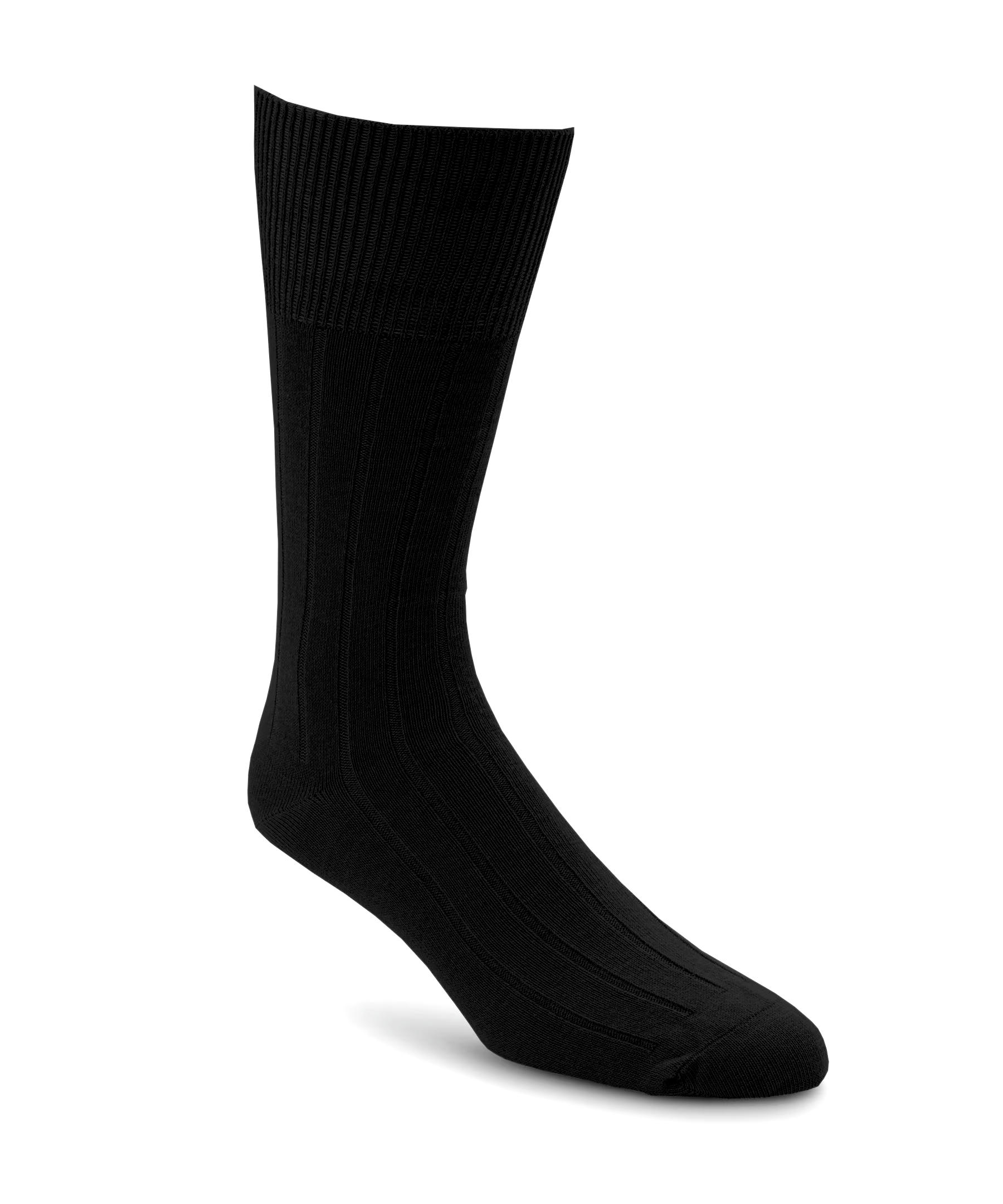 Denver Hayes Men's Casual Rib FRESHTECH Crew Sock