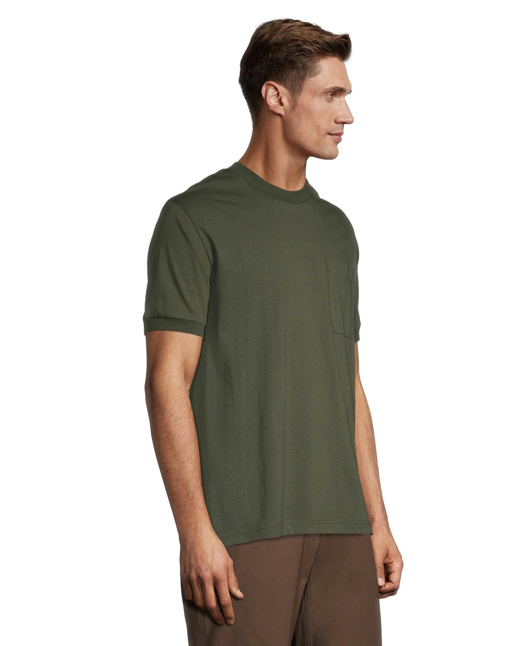 Aggressor Men's Crewneck Short Sleeve Solid Work T-Shirt With FRESHTECH