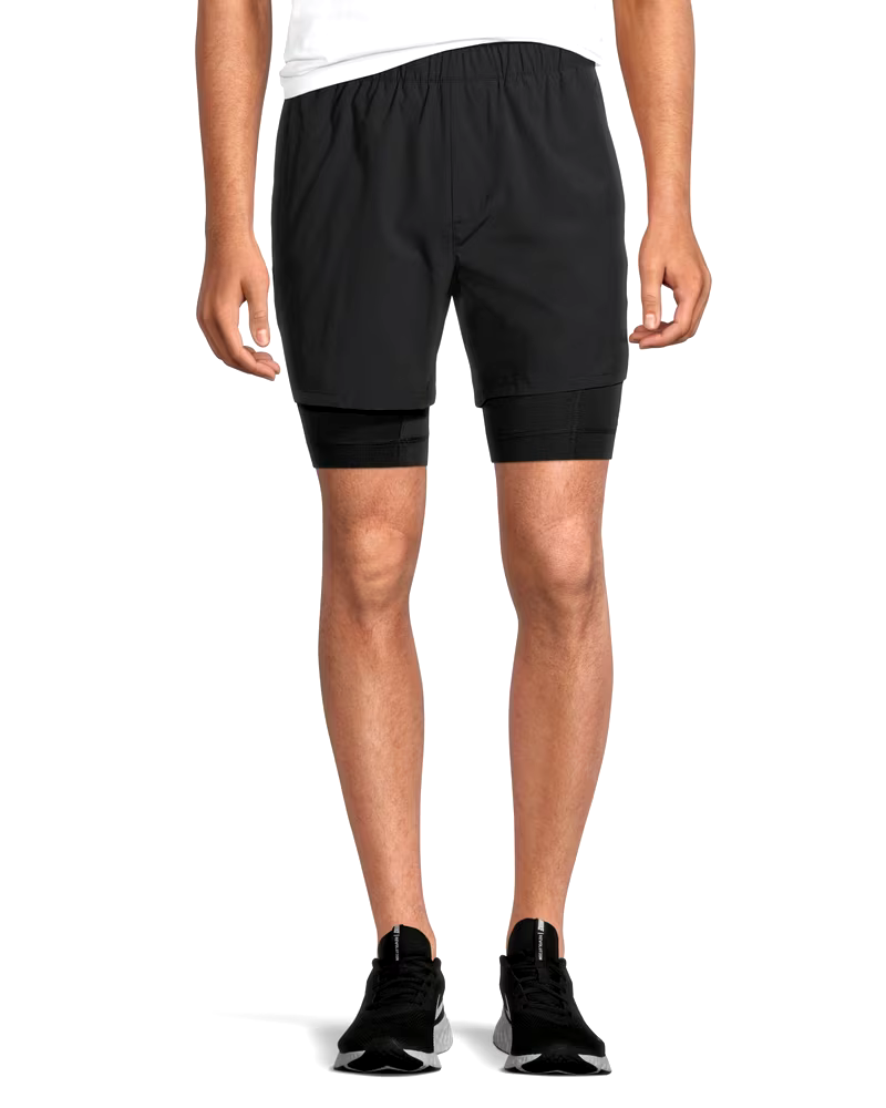 Matrix Men's 2-in-1 Mid Rise Relaxed Fit FreshTech Stretch Woven Shorts