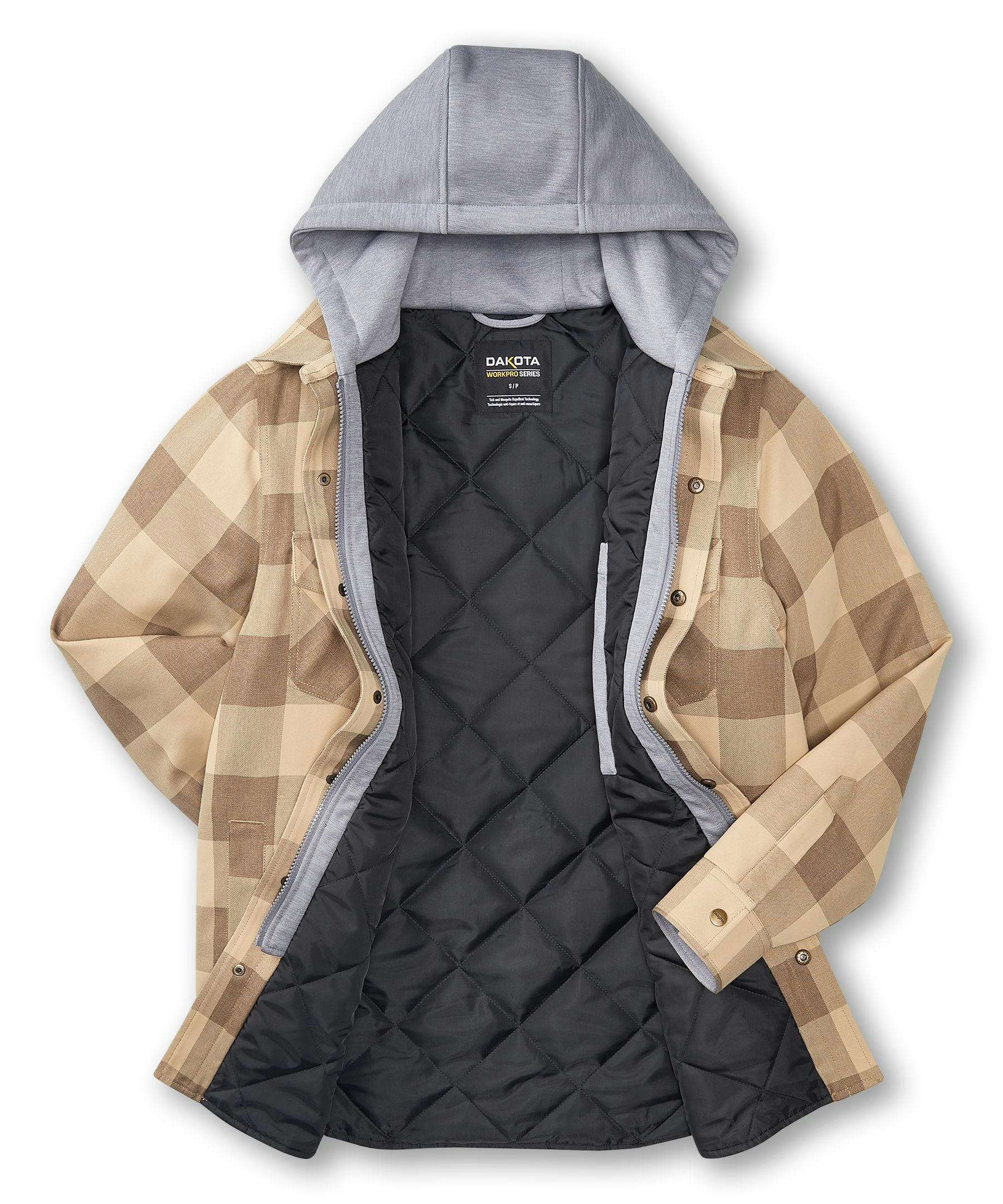 Dakota WorkPro Series Tick and Mosquito Repellant Quilted Flannel Work Shirt