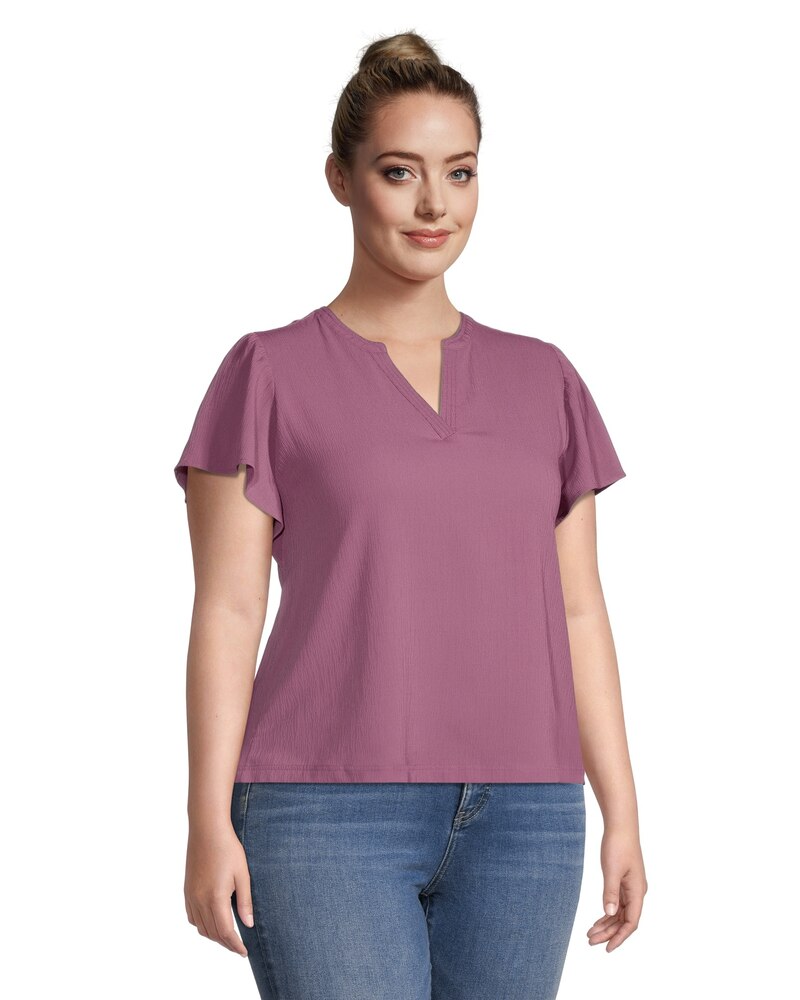 Women's Flutter Sleeve Blouse