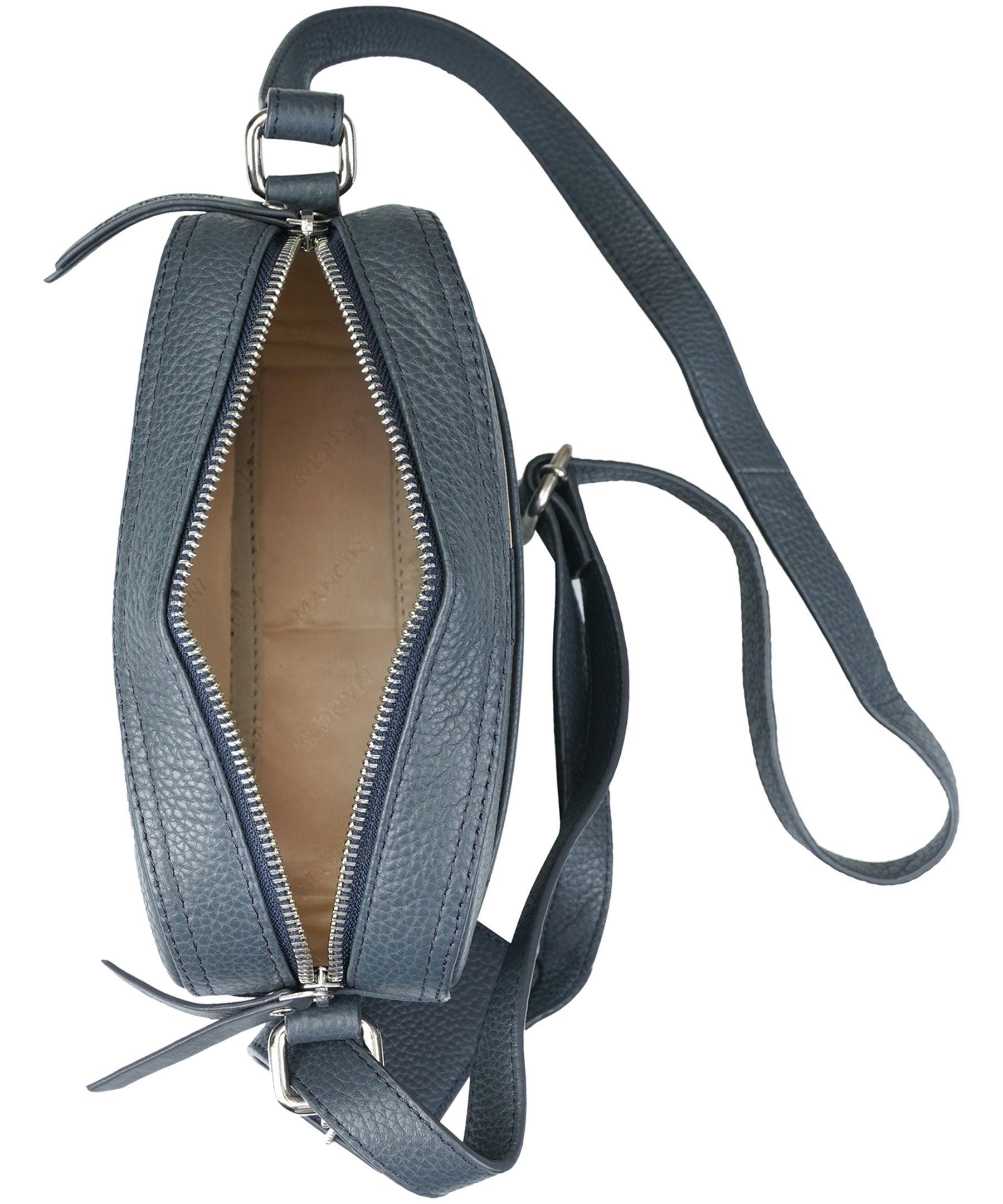 Mancini Leather Goods Women's Pebelled RFID Secure Clara Crossbody Bag