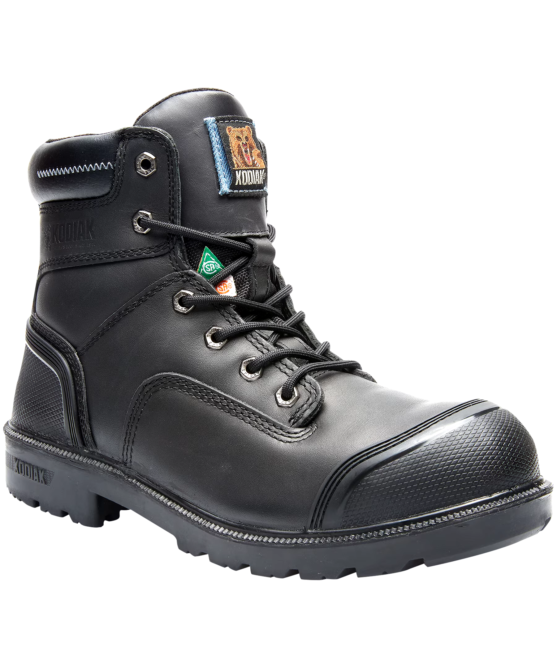 Kodiak Men's Blue Plus 6 Inch Aluminum Toe Composite Plate Waterproof Work Boots Black