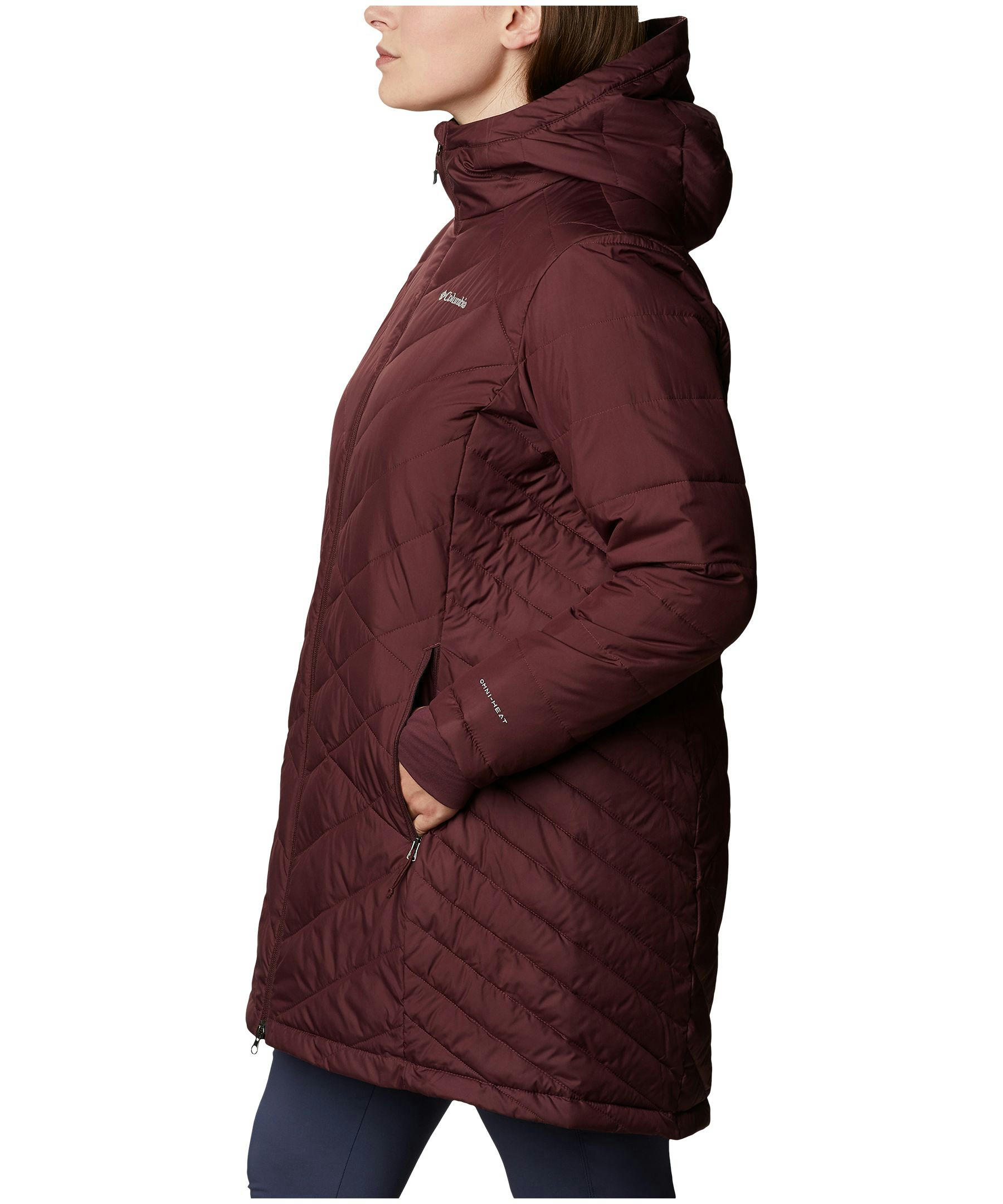 Columbia Women's Heavenly Omni-Heat Water Resistant Insulated Long Hooded Jacket