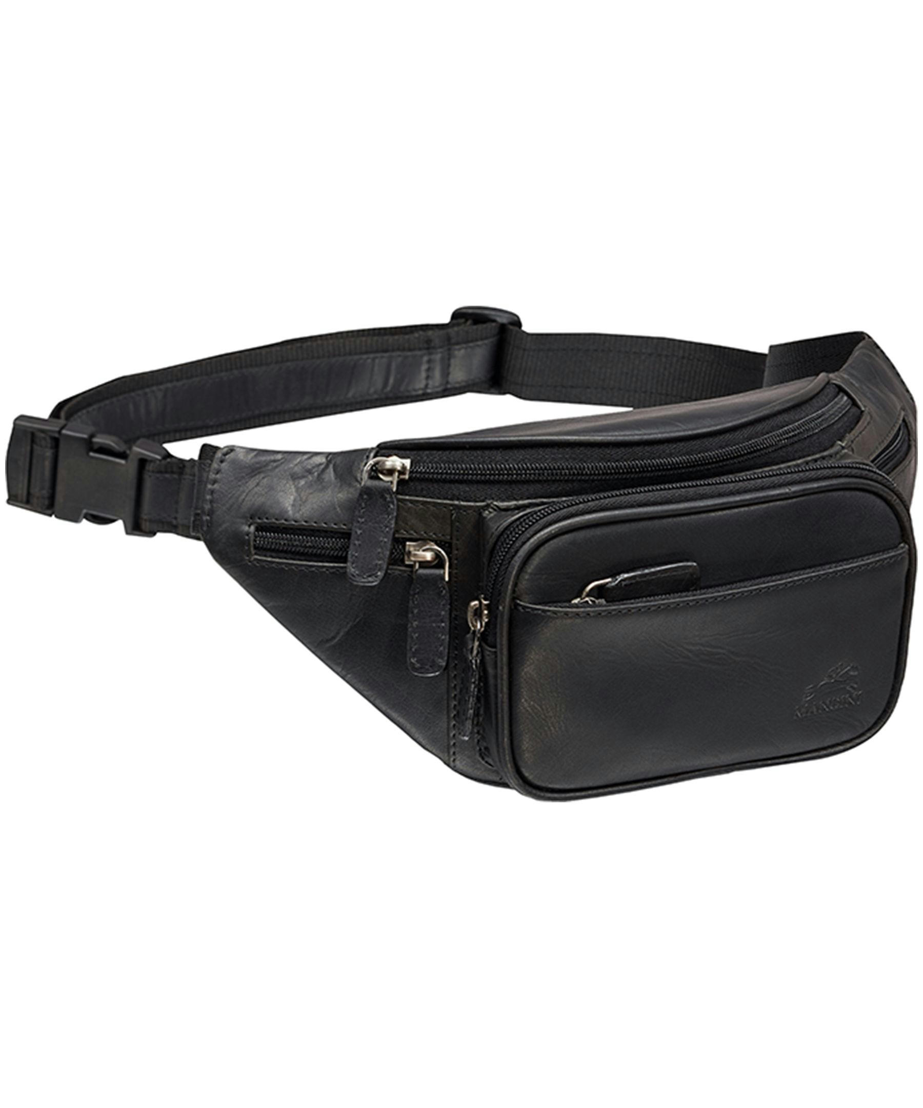 Mancini Leather Goods Women's Buffalo Classic Waist Bag Black