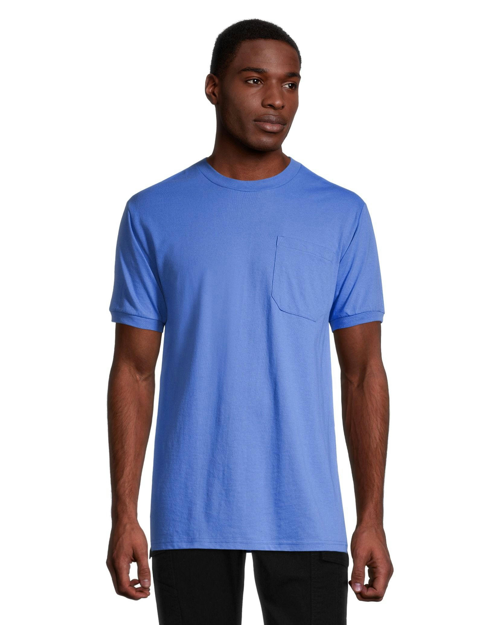 Aggressor Men's Crewneck Short Sleeve Solid Work T-Shirt With FRESHTECH