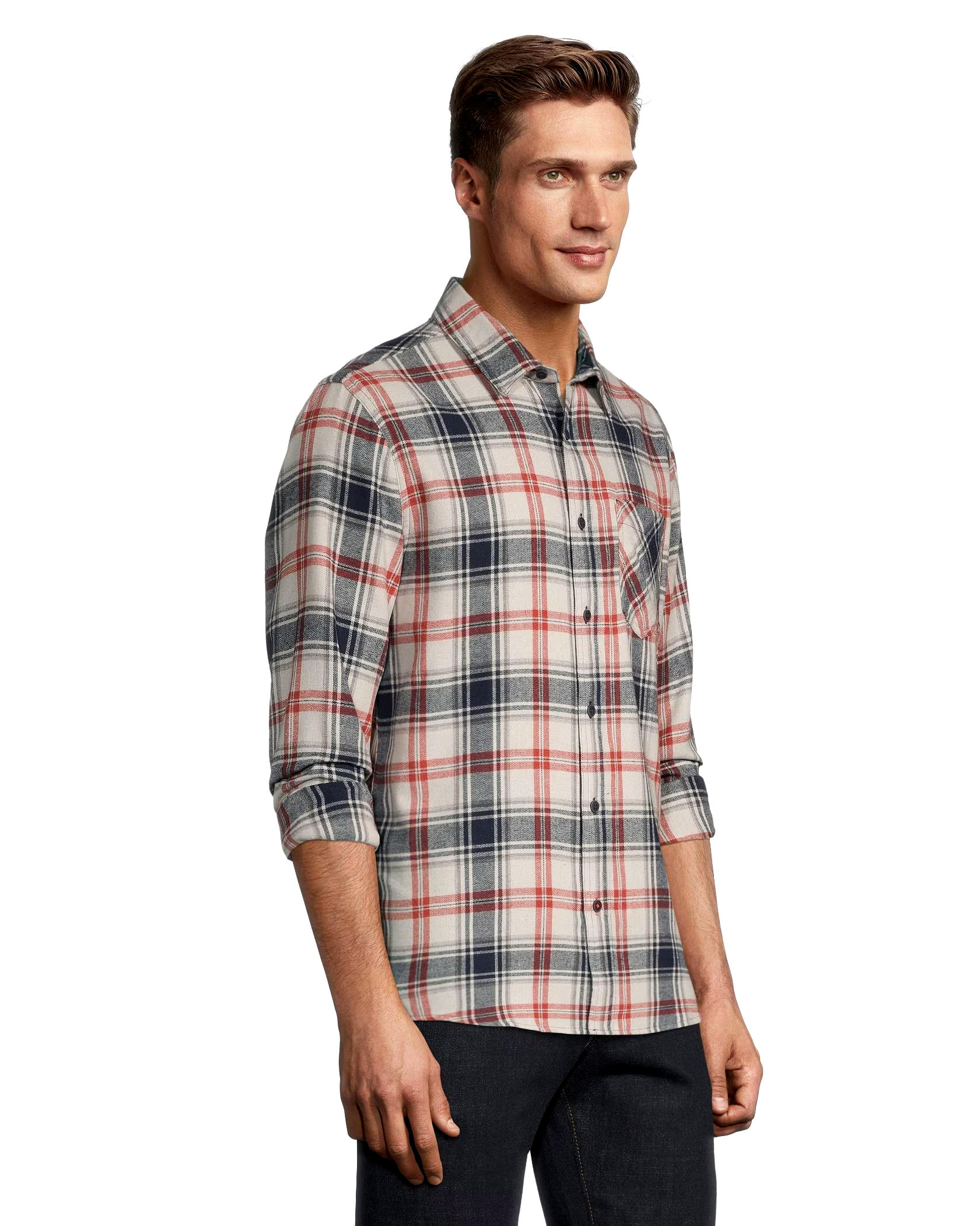 Boston Traders Men's Classic Plaid Flannel Shirt