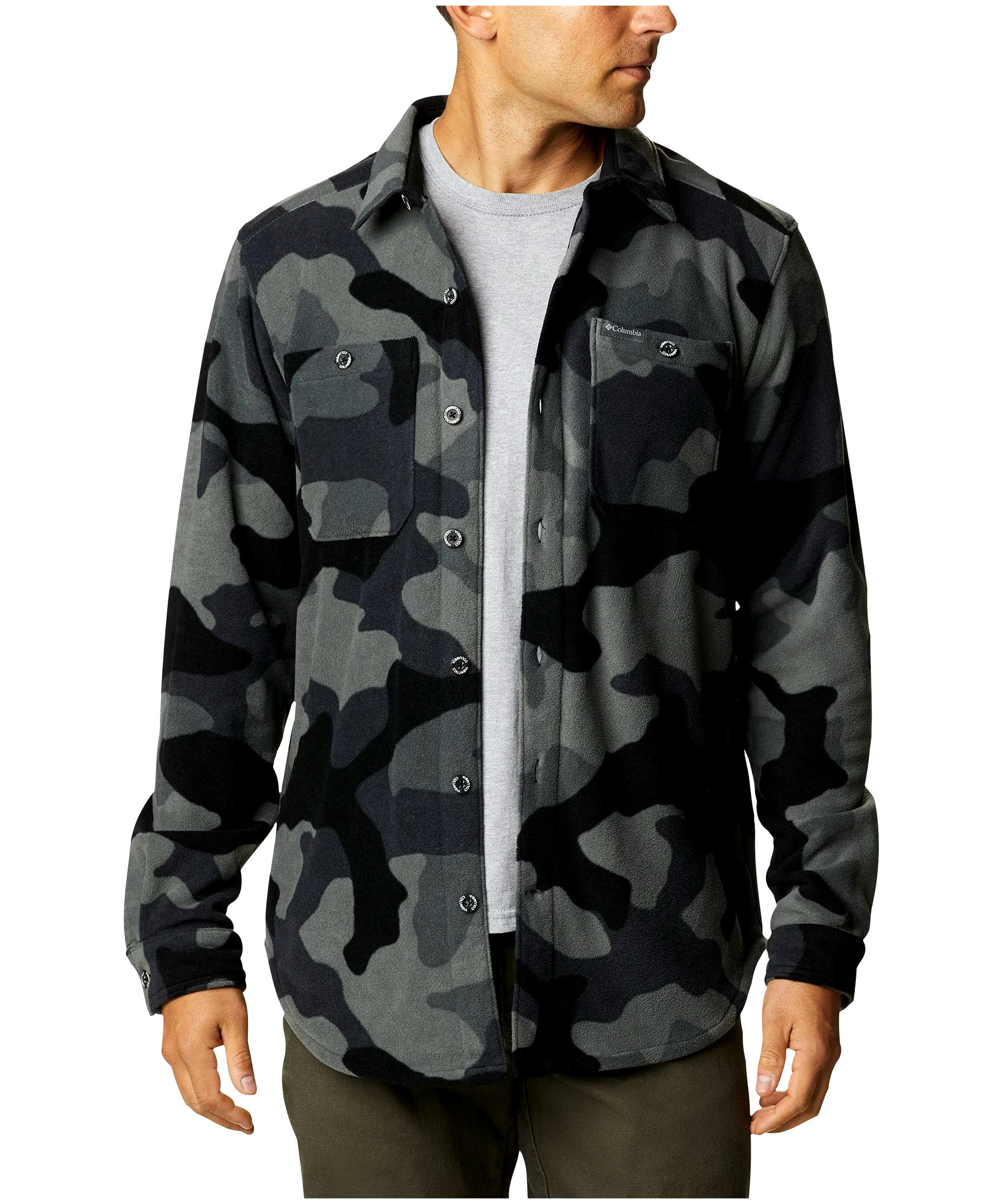 Columbia Men's Flare Gun Fleece Long Sleeve Shirt Jacket