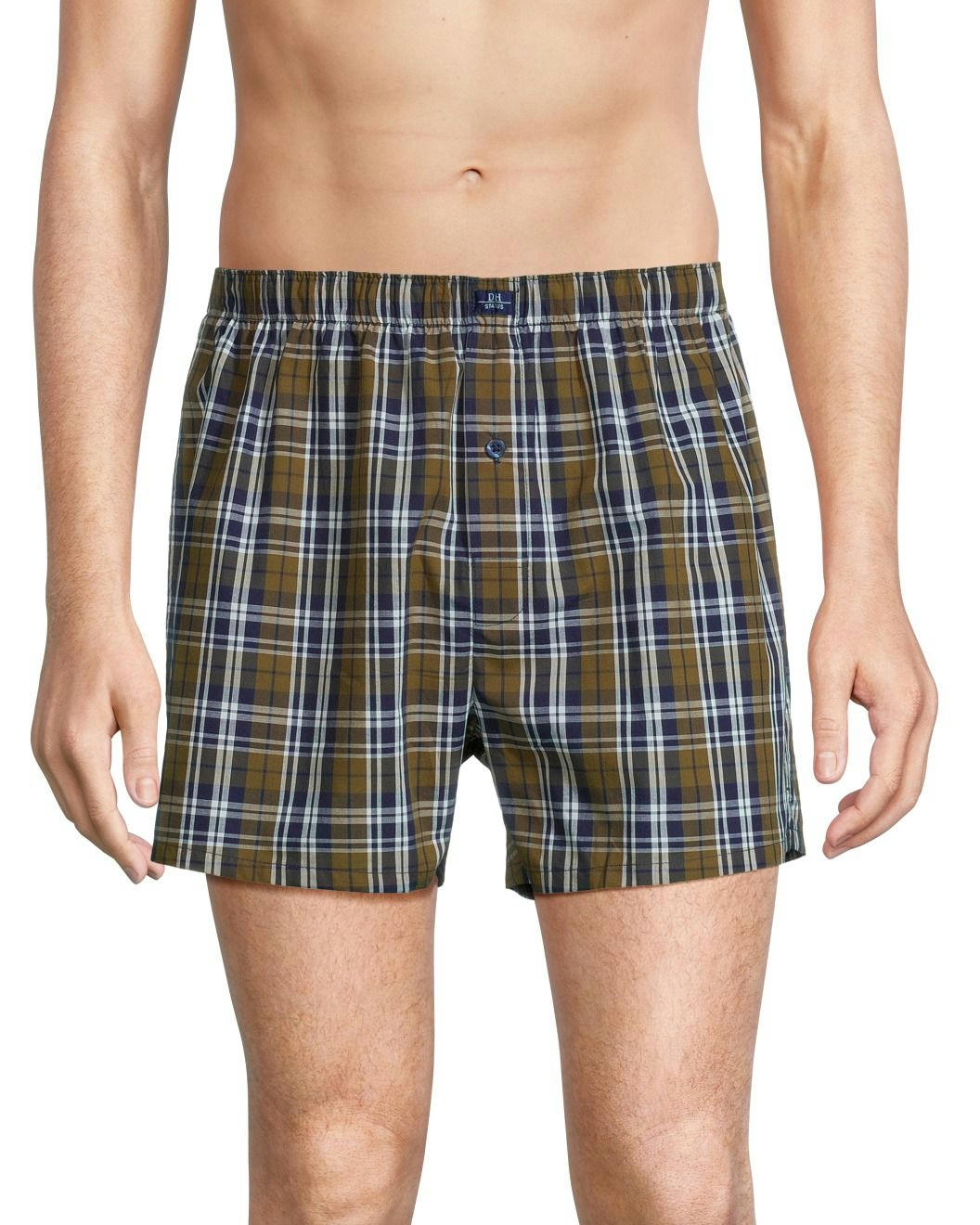 Denver Hayes Men's 2 Pack Woven Boxer