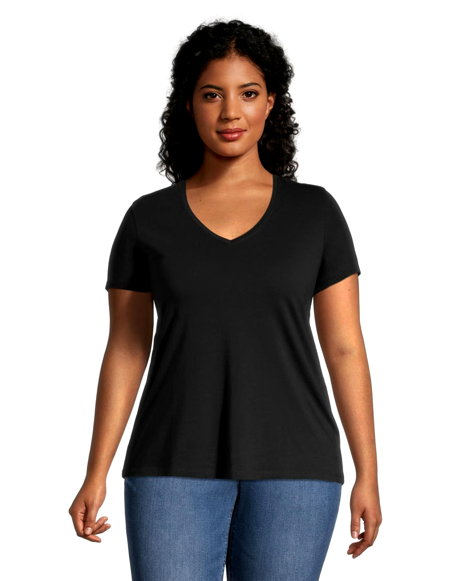 Denver Hayes Women's Semi-Fitted V-Neck T Shirt