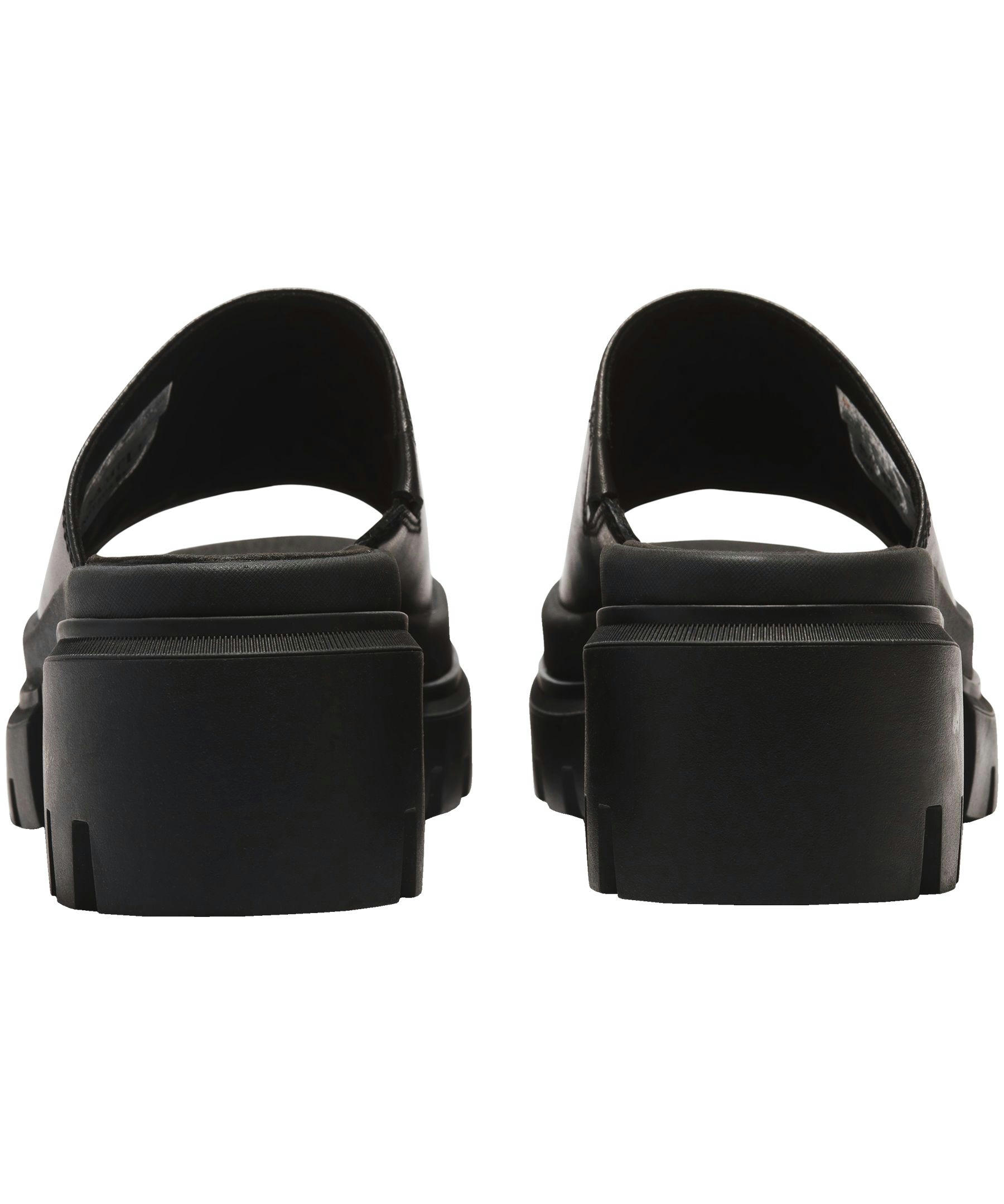 Women's Everleigh Leather Slides - Black