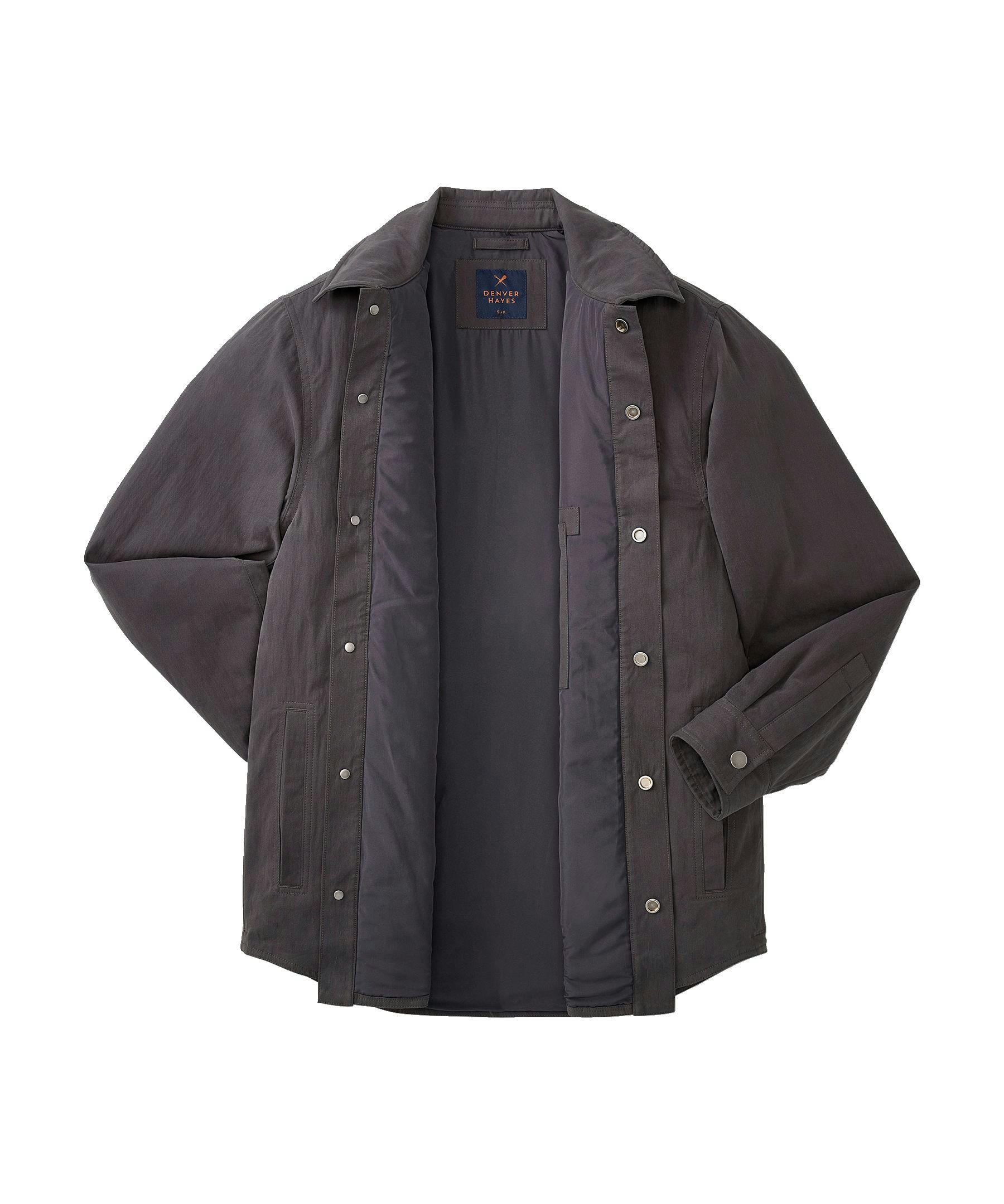 Denver Hayes Men's Cotton Shacket Casual Jacket