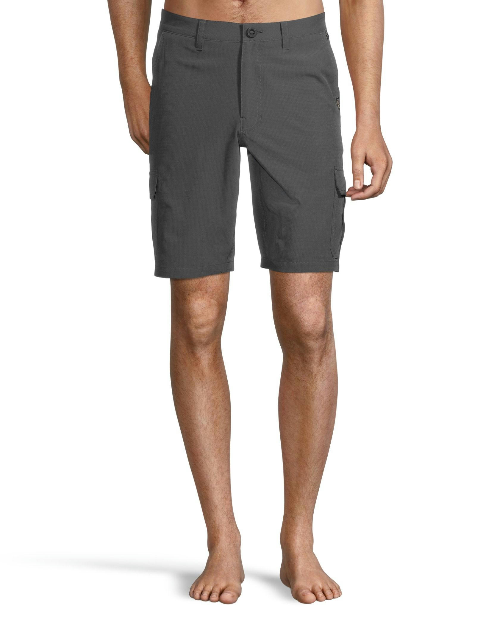 Men's Mid Rise Stretch Ripstop Quick Dry Cargo Hybrid Shorts