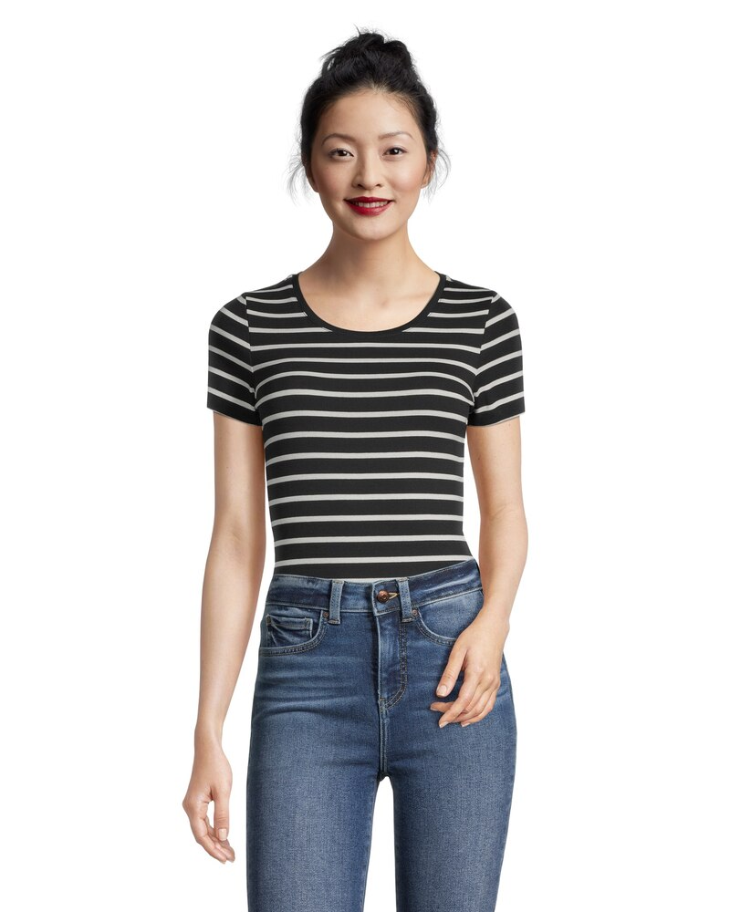 Women's Crewneck Short Sleeve Fitted T Shirt