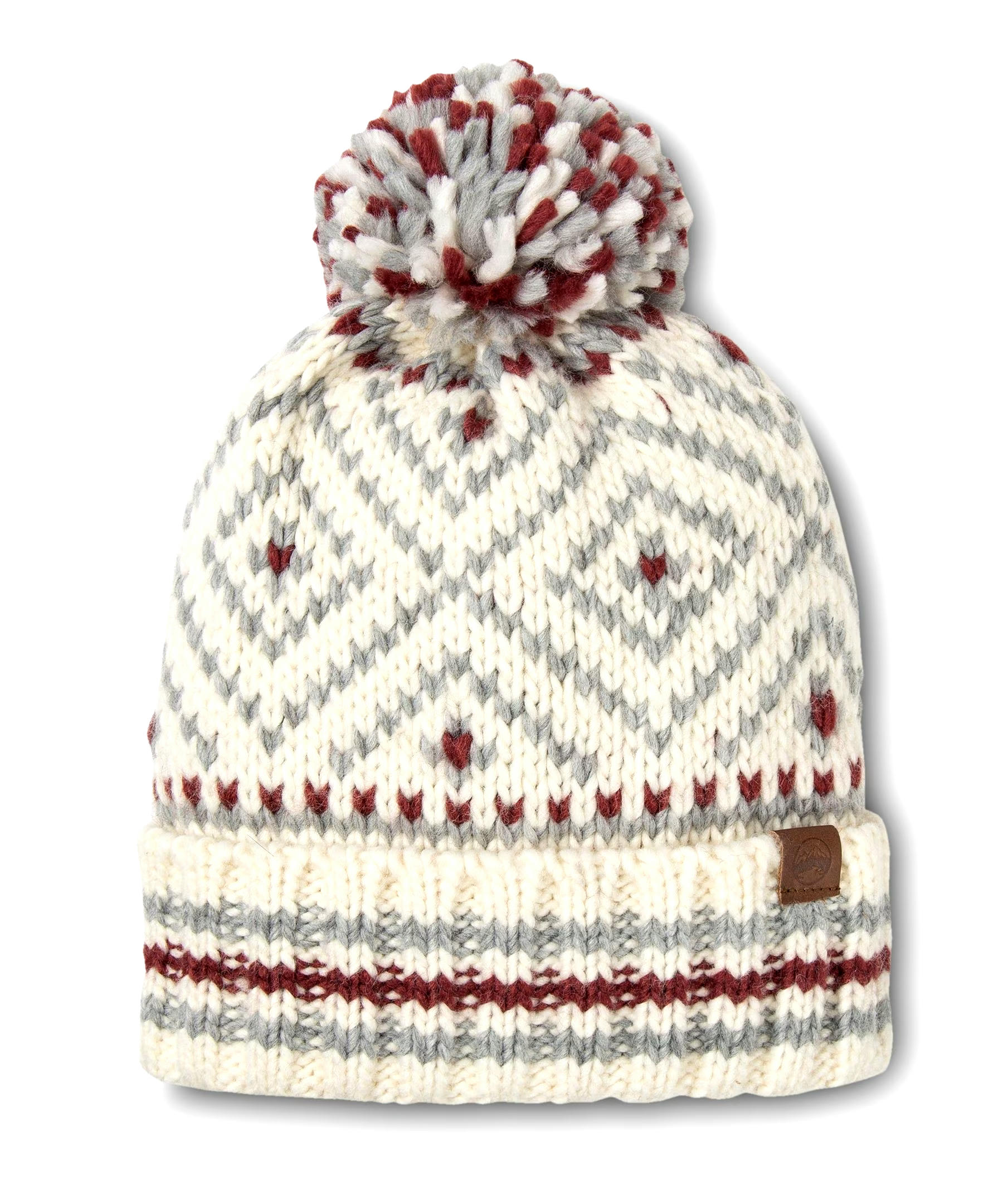 WindRiver Women's Heritage Nordic Cuffed Pom Pom Toque