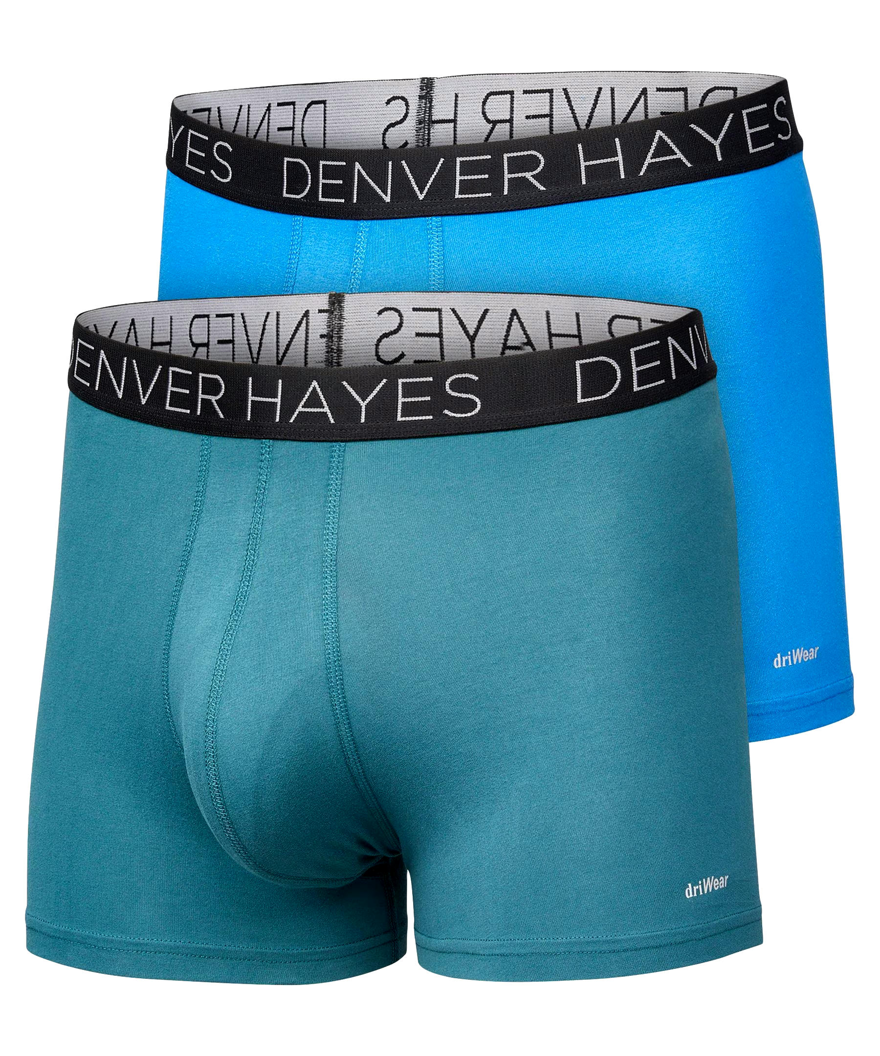 Denver Hayes Men's 2-Pack DriWear Trunk Brief