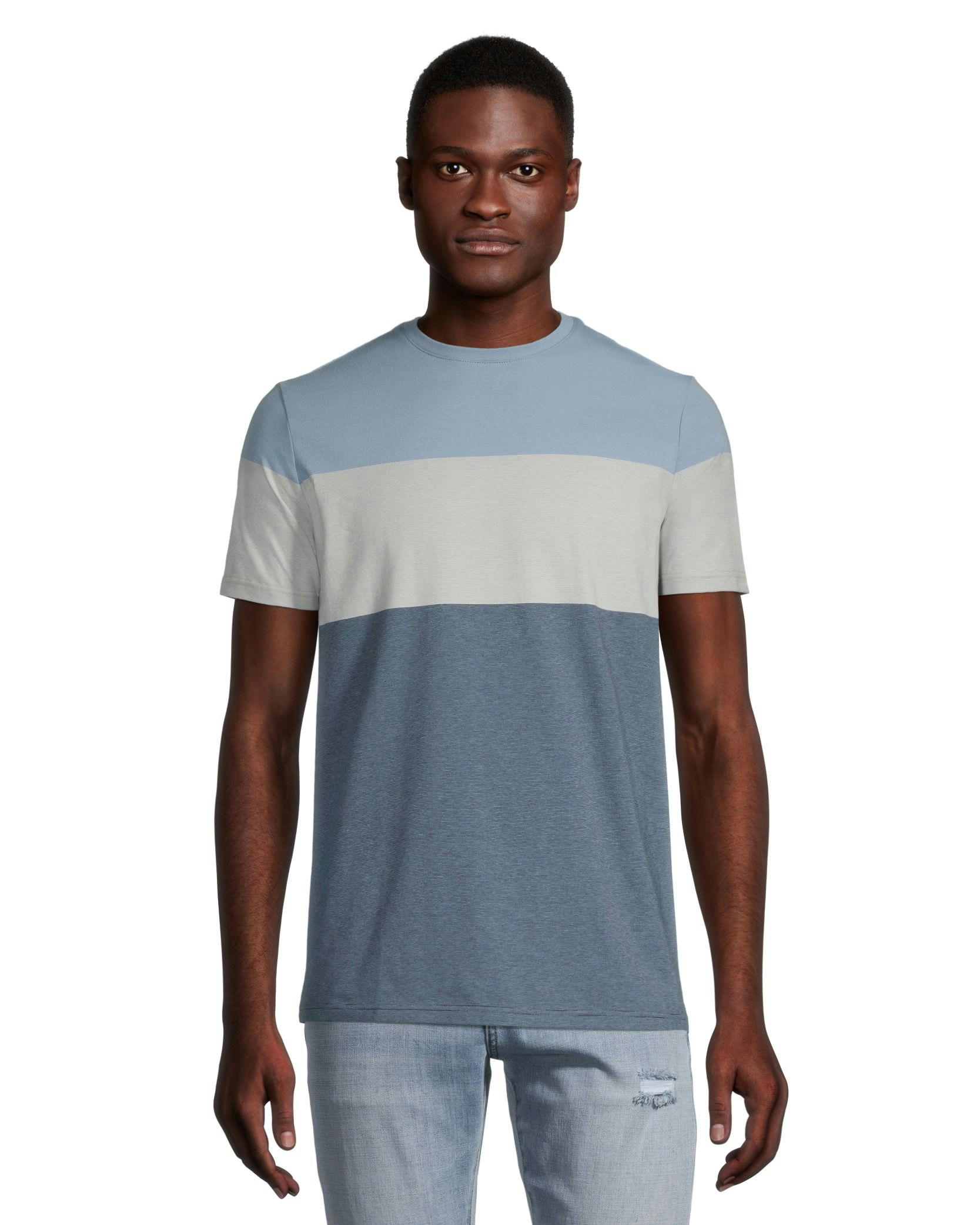 Denver Hayes Men's Stretch Modern Fit Crewneck T Shirt