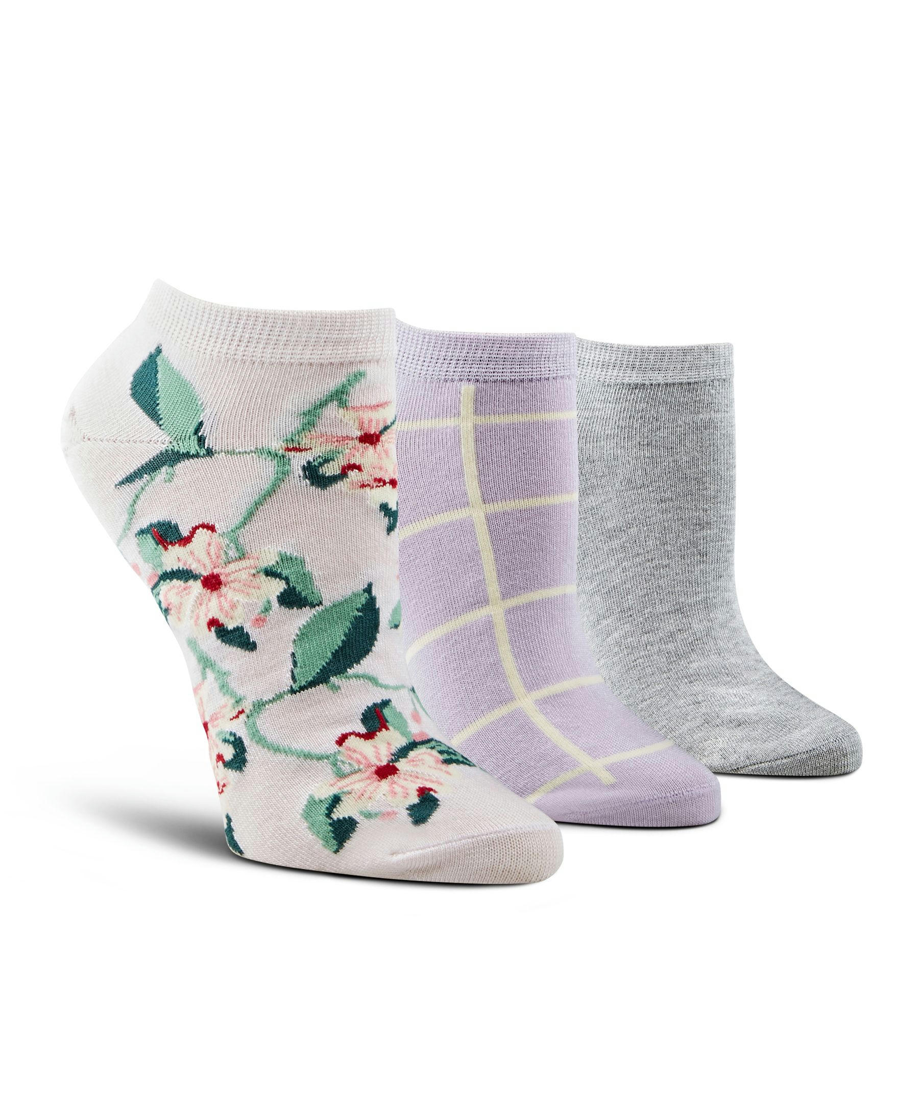 Denver Hayes Women's 3-Pack Bamboo Low Cut Socks