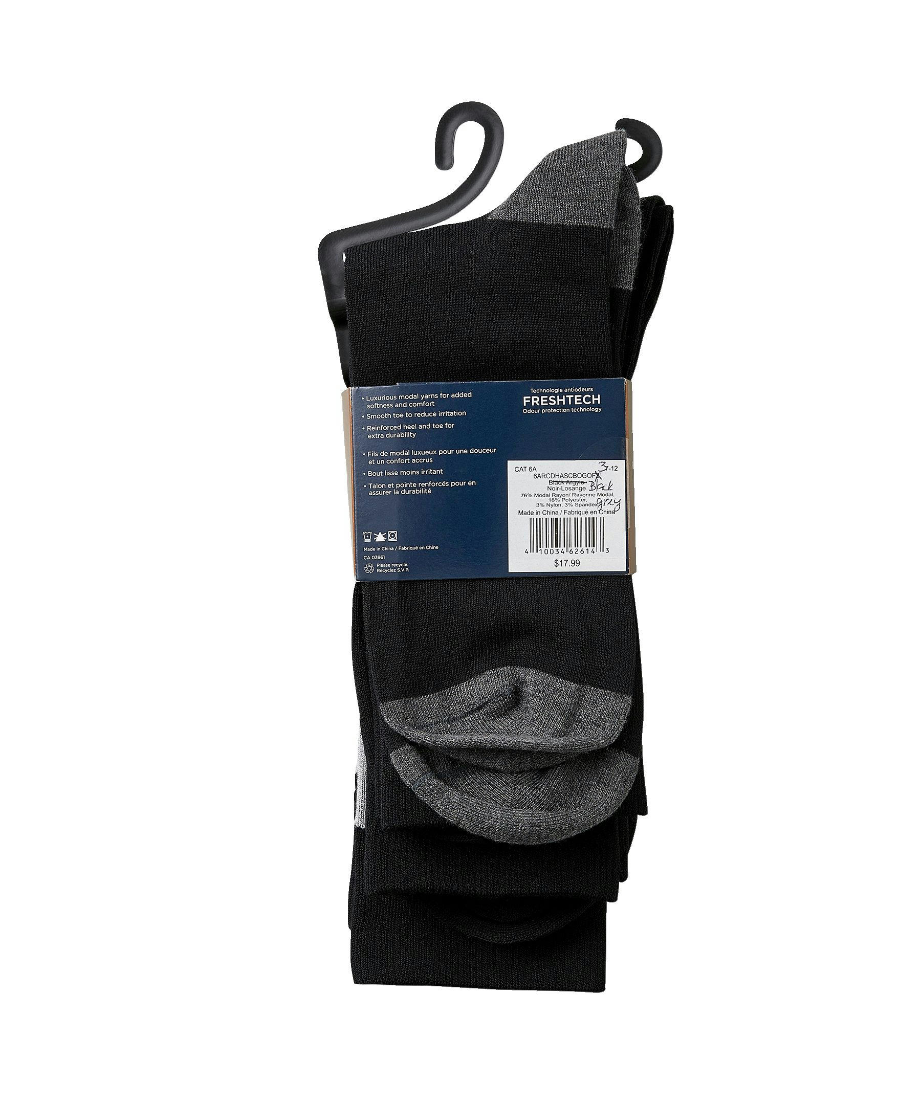 Denver Hayes Men's 3 Pack Bogo Casual Crew Socks