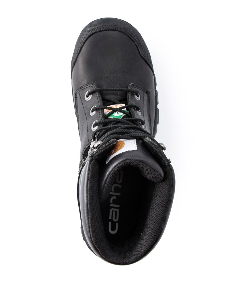 Carhartt Men's 6 Inch Composite Toe Composite Plate Leather Flex Work Boots - Black