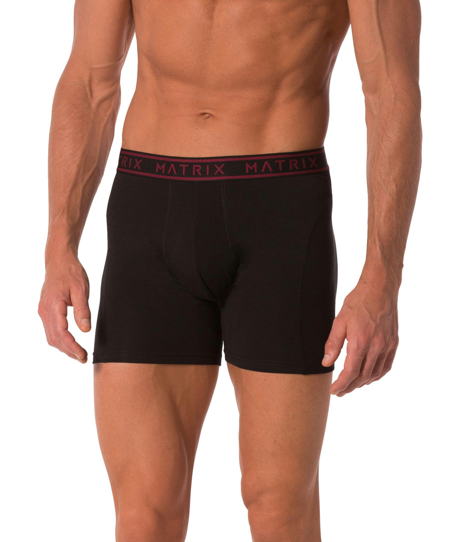 Matrix Men's 2 Pack Cotton Stretch Boxer Briefs Underwear