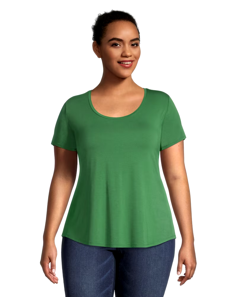 Women's Relaxed Fit Scoop Neck T Shirt