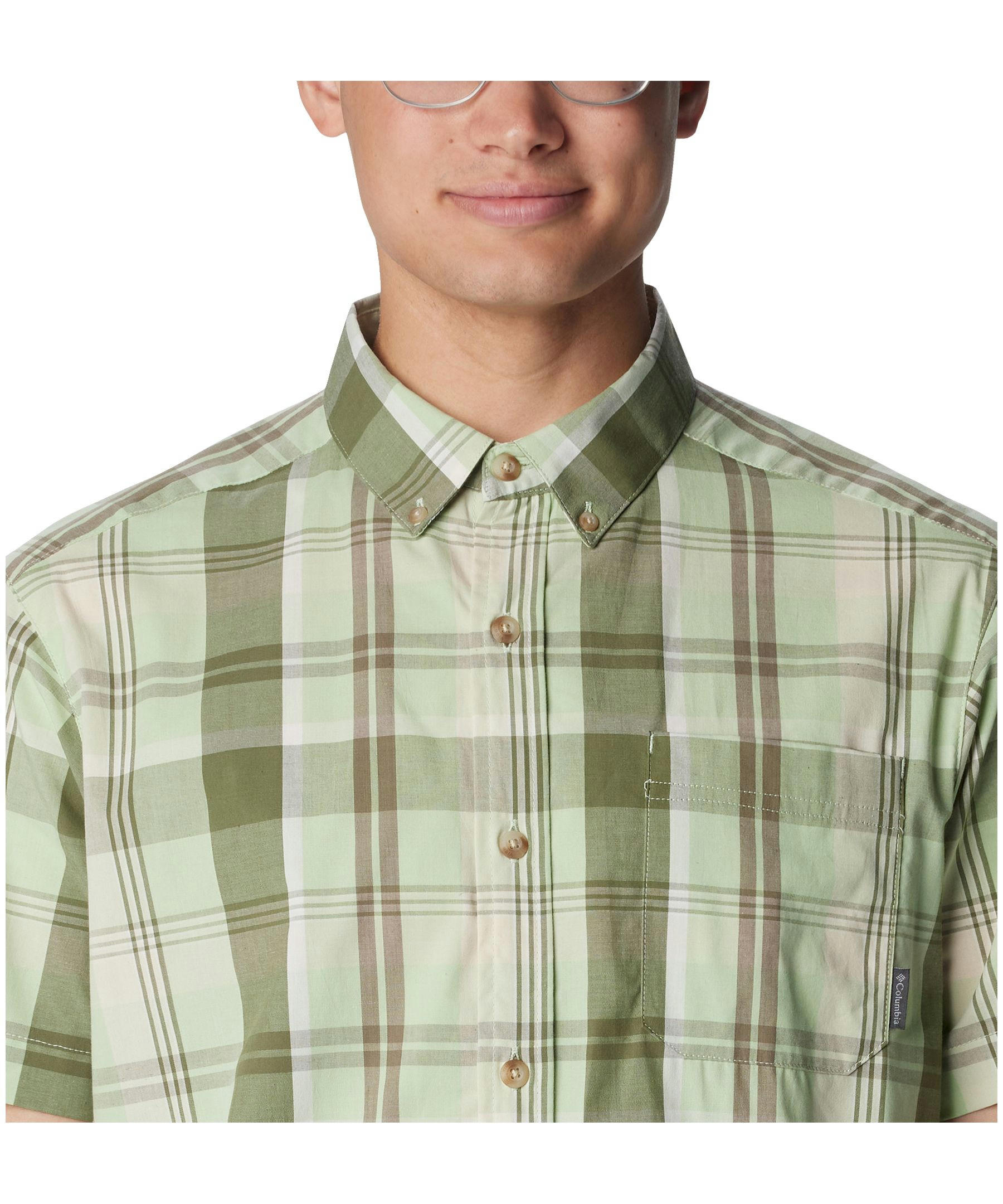 Columbia Men's Rapid Rivers Short Sleeve Plaid Shirt