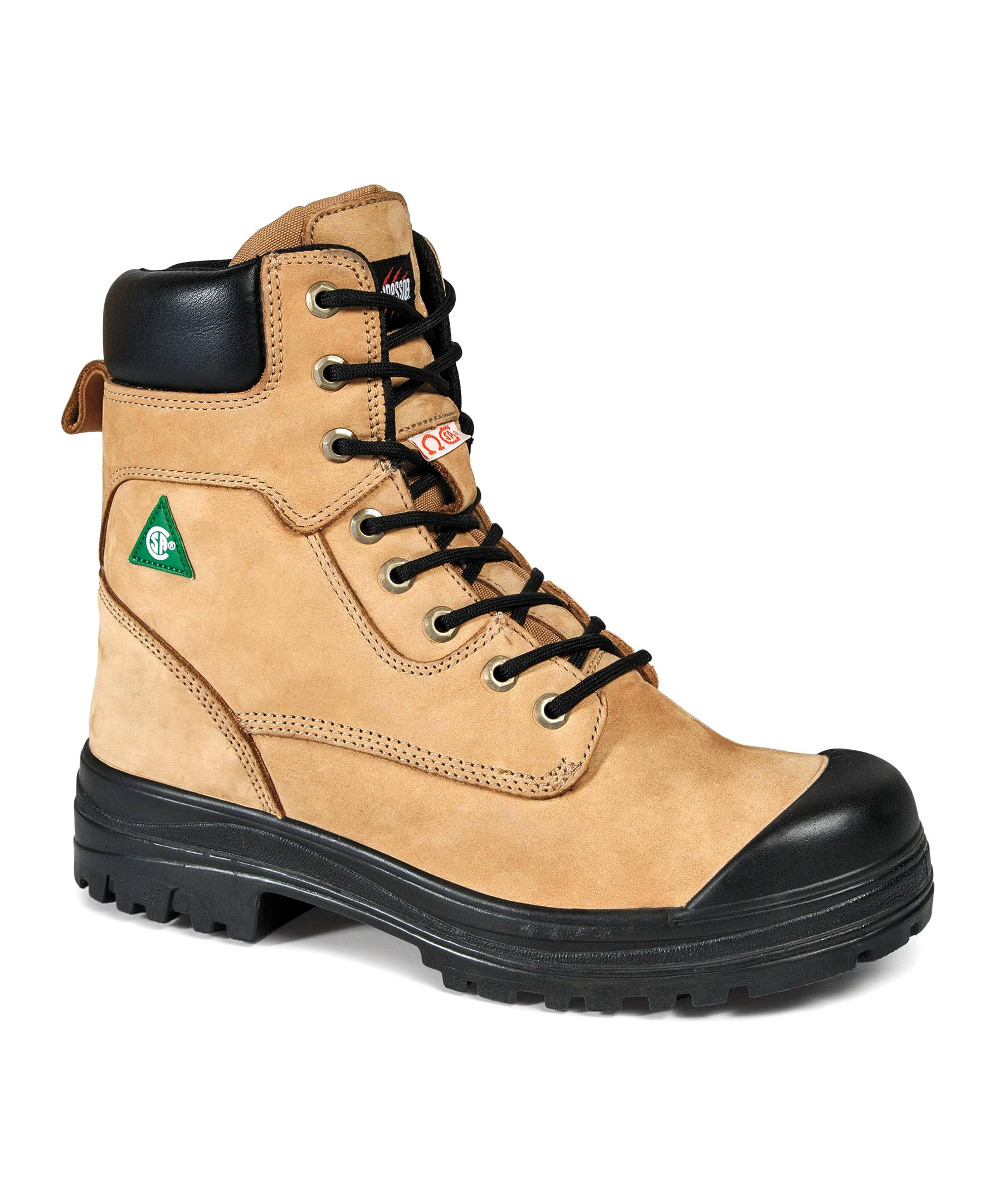 Aggressor Men's Steel Toe Steel Plate Lynx II Duratoe 8 Inch Work Boots - Tan