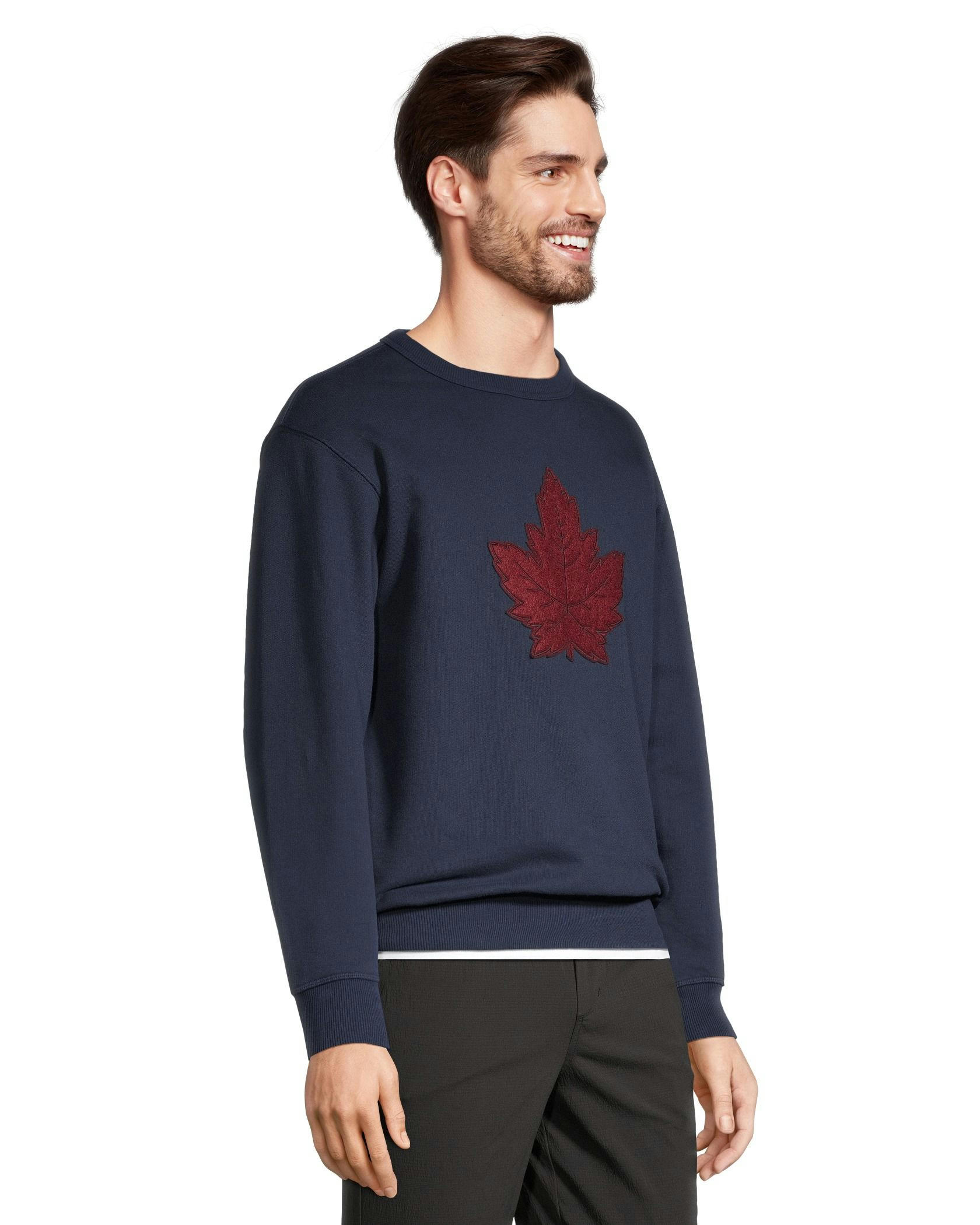 WindRiver Men's Heritage Original Fleece Graphic Cotton Crewneck Sweatshirt