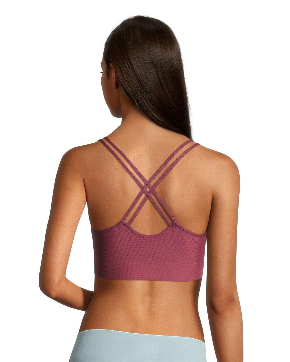 Denver Hayes Women's Invisible Mesh Wireless V Neck Bralette