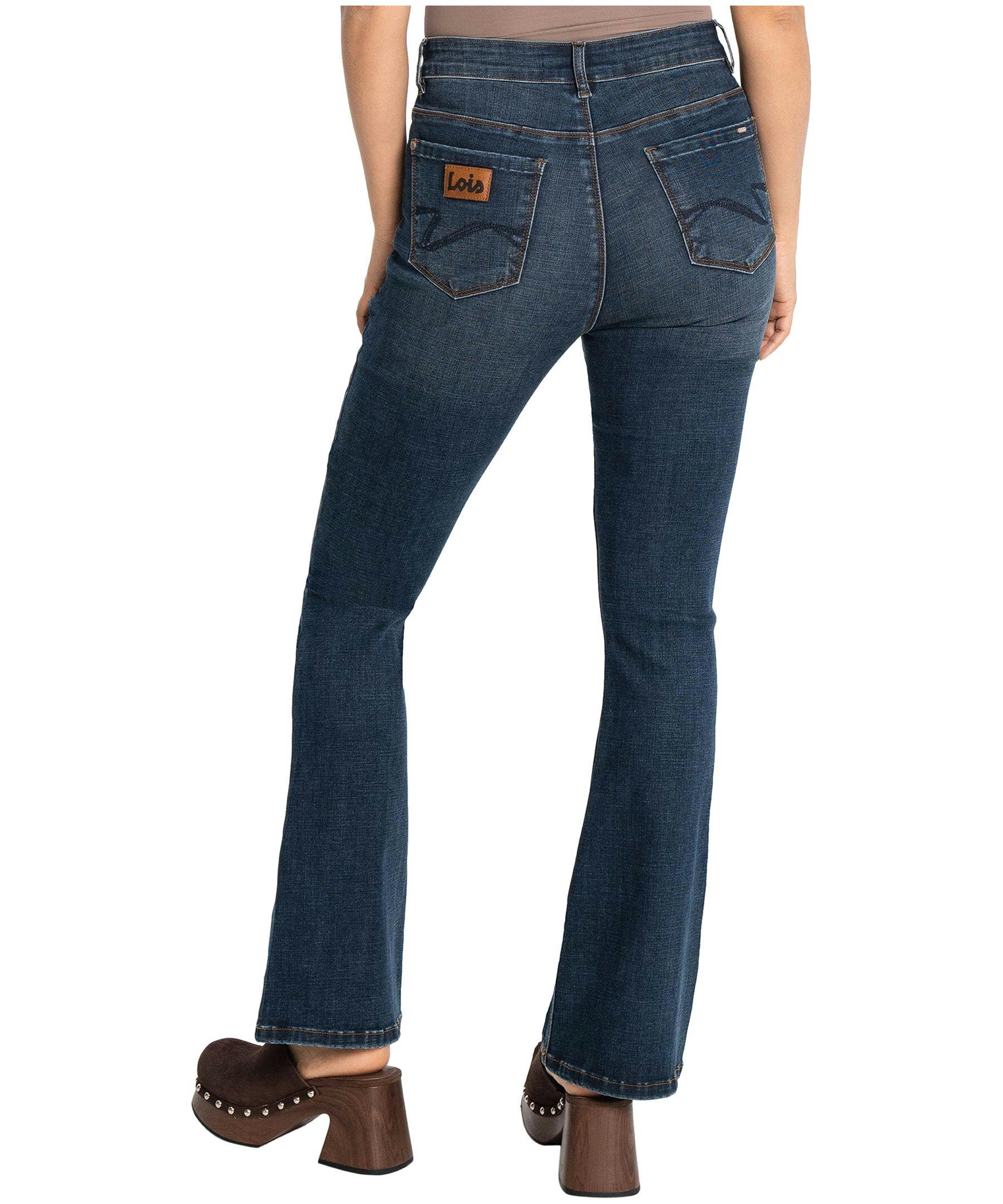 Lois Women's Georgia High Rise Flare Leg Jeans