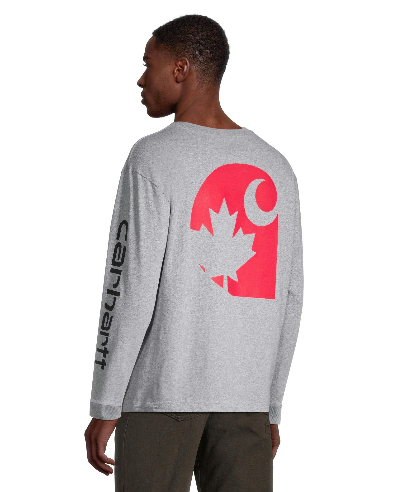 Carhartt Men's Sleeve Logo Leaf Graphic T Shirt