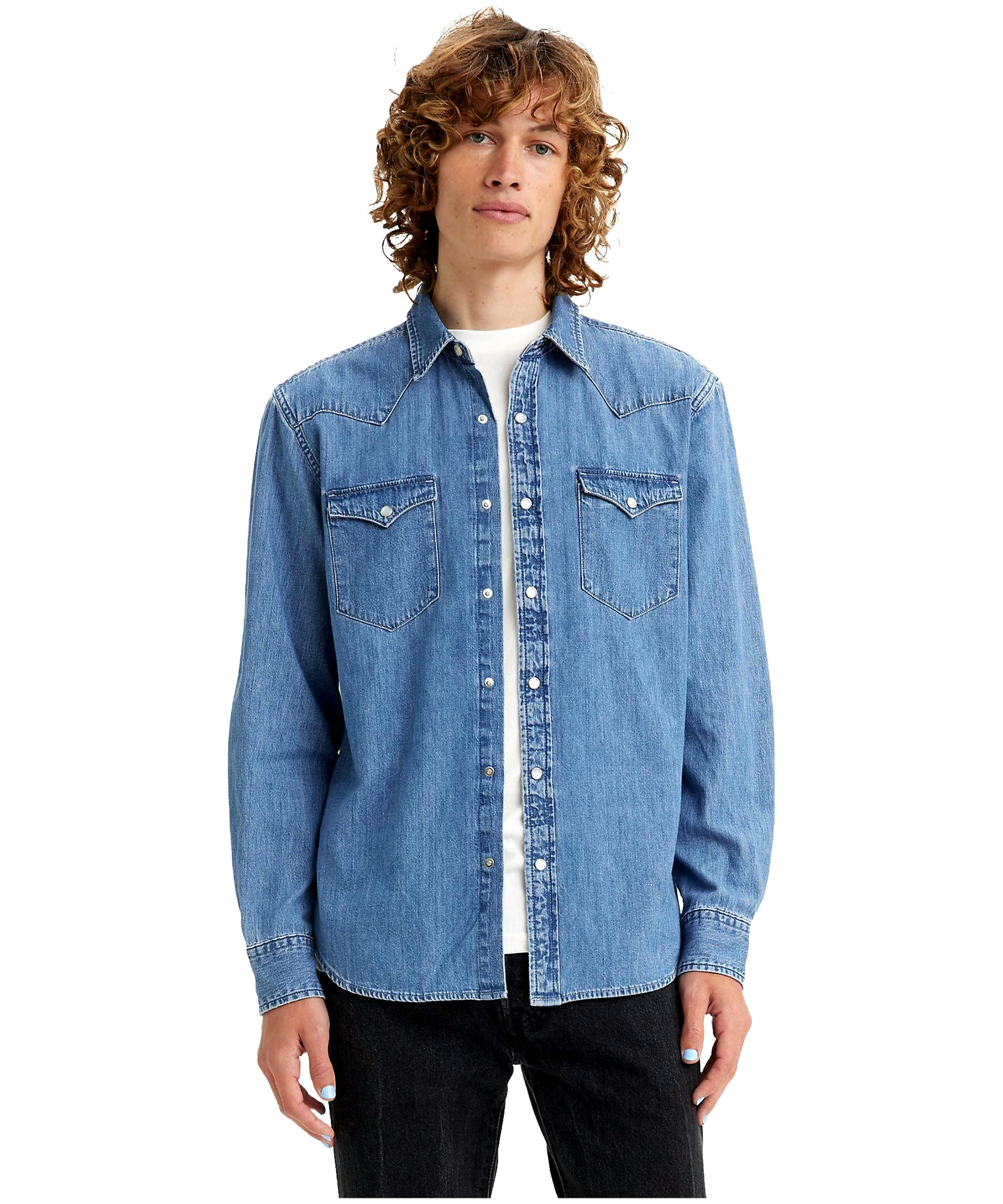 Levi's Men's Barstow Cotton Twill Classic Fit Long Sleeve Western Shirt